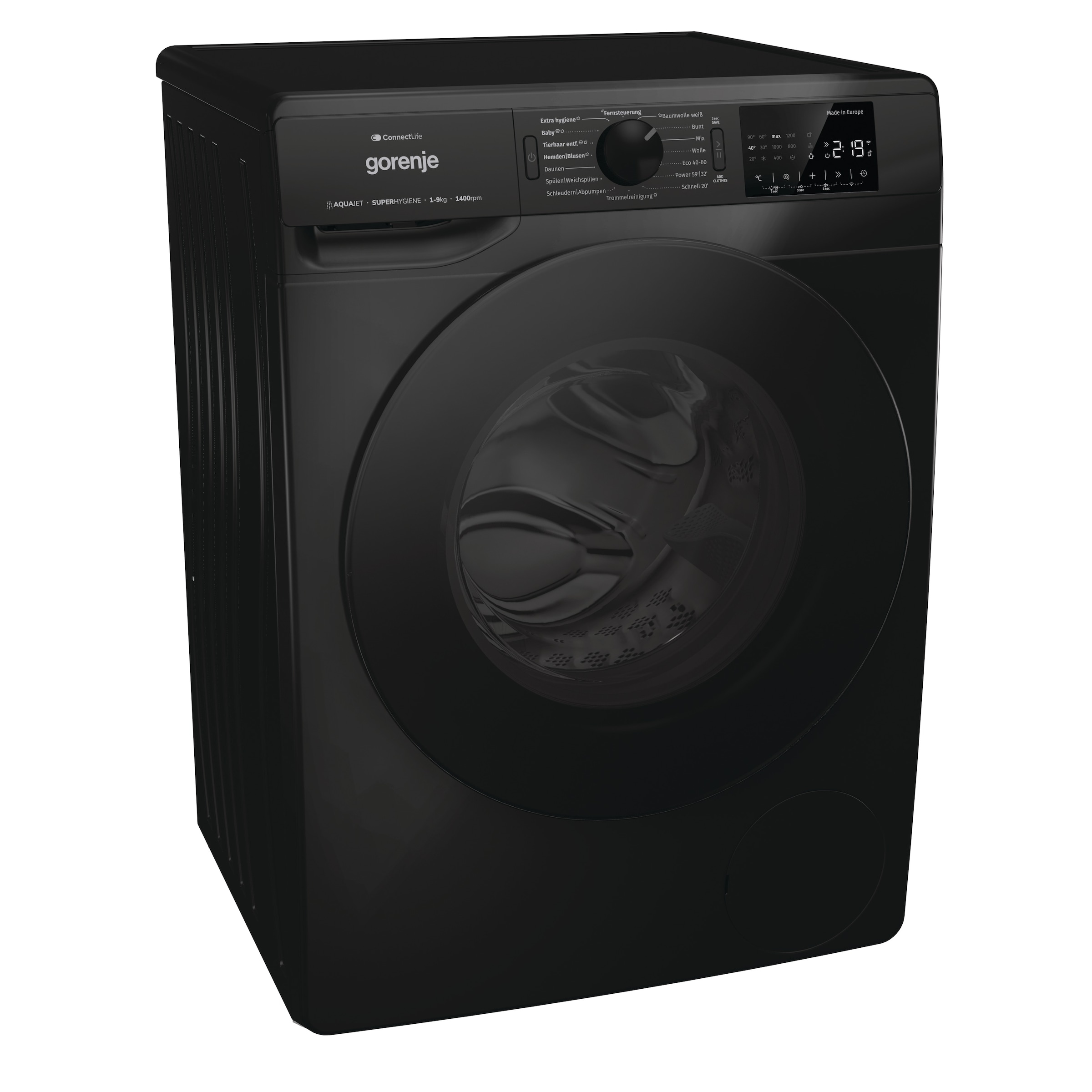 GORENJE Waschmaschine "WPNEI94A1DTSB" 9 kg 1400 U/min Energieklasse A-10% günstig online kaufen