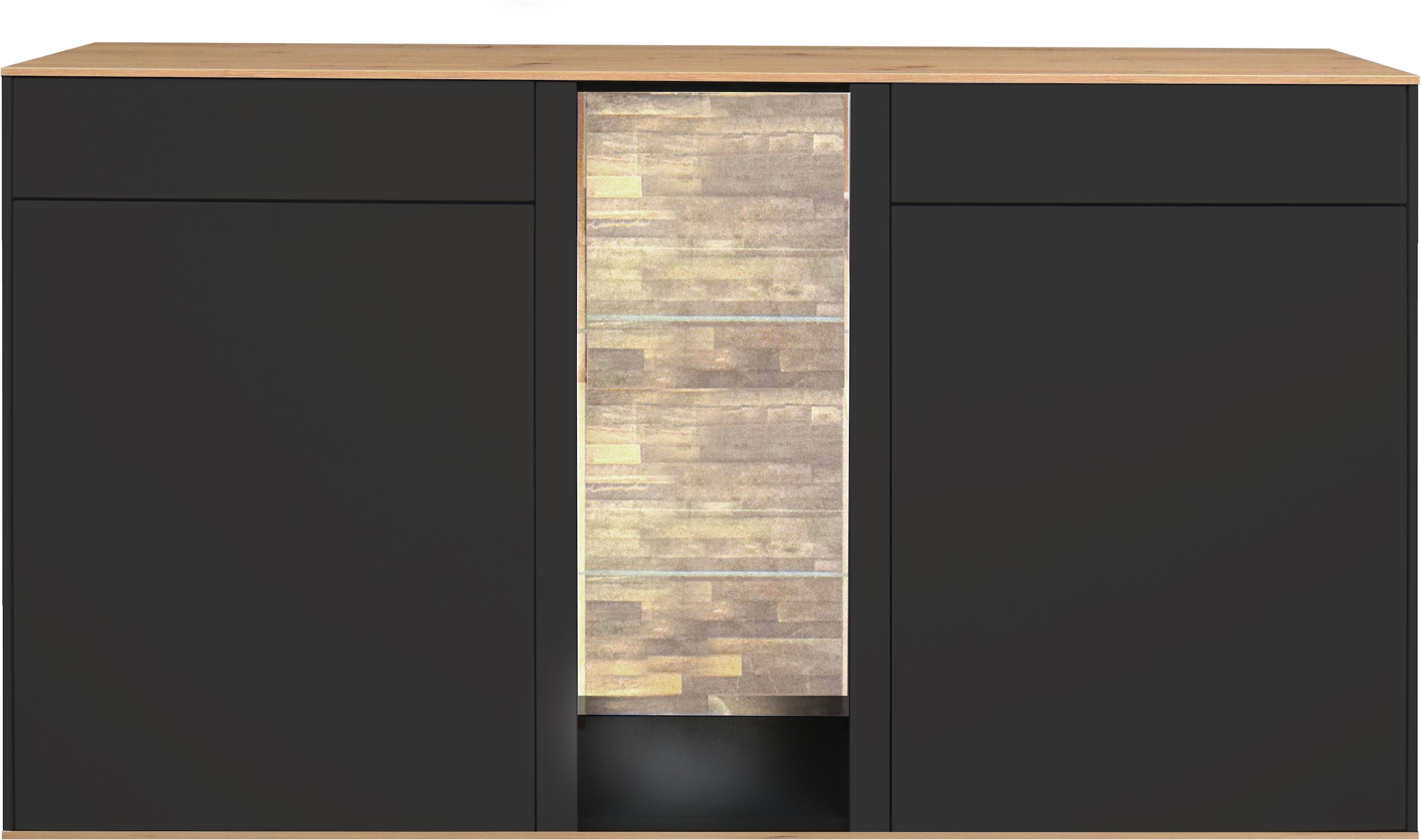 Mäusbacher Kommode Faro Sideboard B 159 cm, inkl. Beleuchtung, Push to open günstig online kaufen