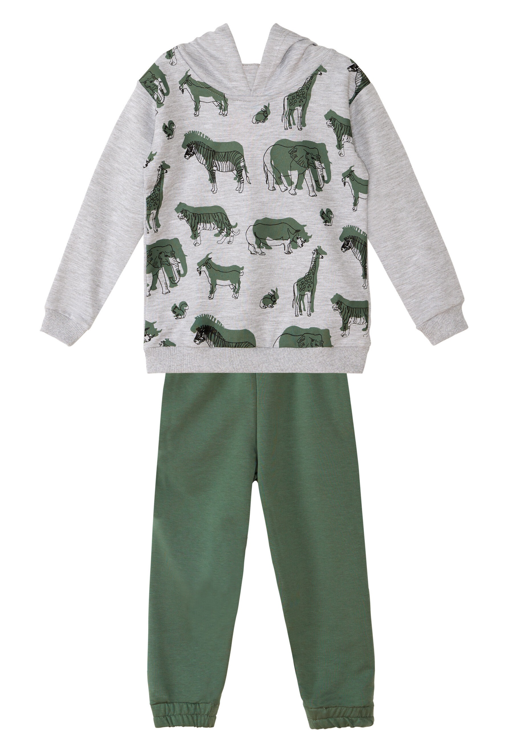 Denokids Hausanzug »LMG Animals«, (2 tlg.), mit Kapuze