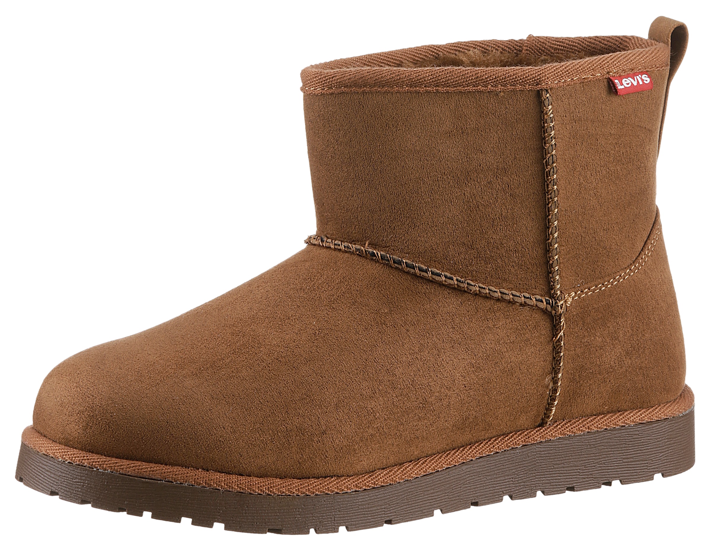 Winterboots »LEVIS® NEW WAVE«, Winterschuh, Schupfschuh mit typisch rotem Label