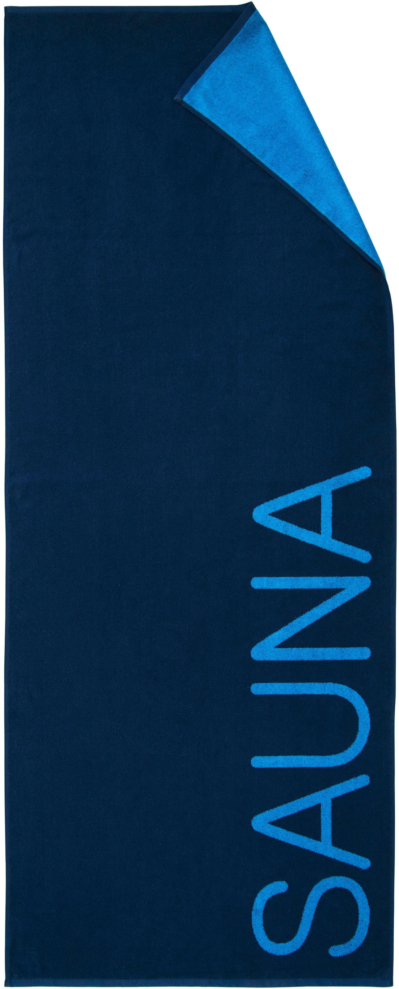 Dyckhoff Saunatuch "Doubleface" mit Schriftzug "Sauna" günstig online kaufen