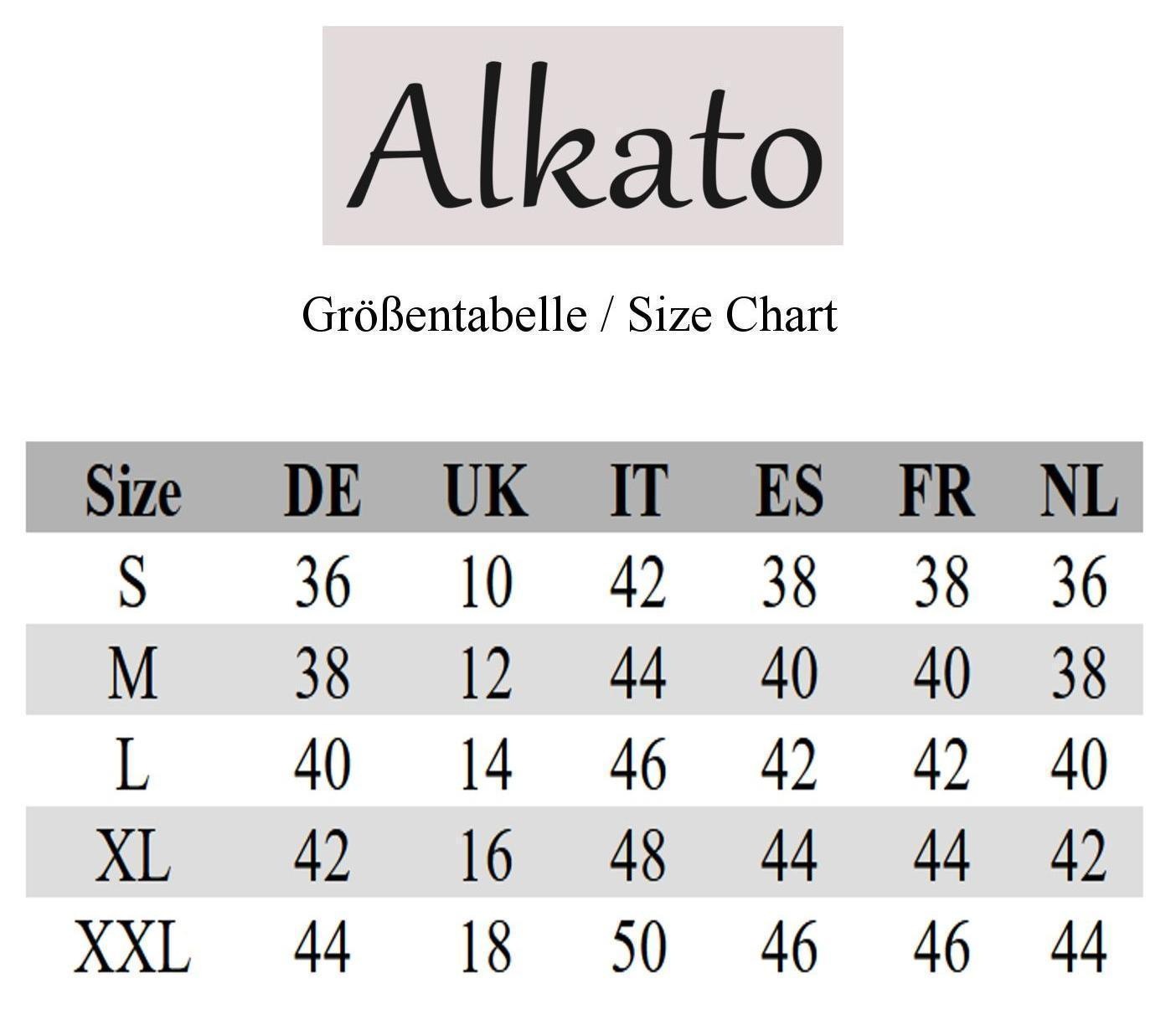 ALKATO Langarmshirt "Damenshirt Alkato Damen Langarm Longshirt Langarmshirt günstig online kaufen