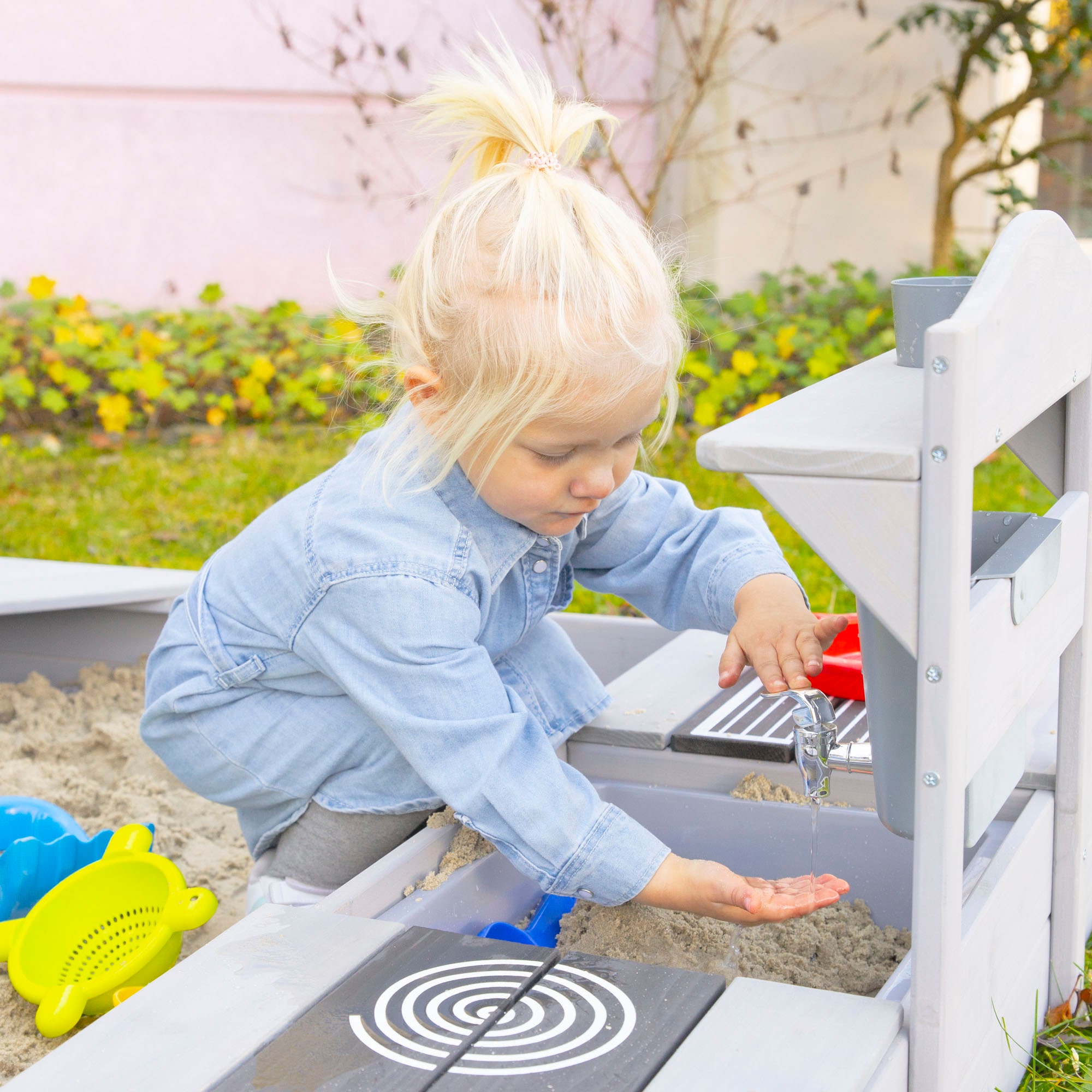 roba® Outdoor-Spielküche »Matschküche, grau lasiert, aus Holz«, FSC® - schützt Wald - weltweit