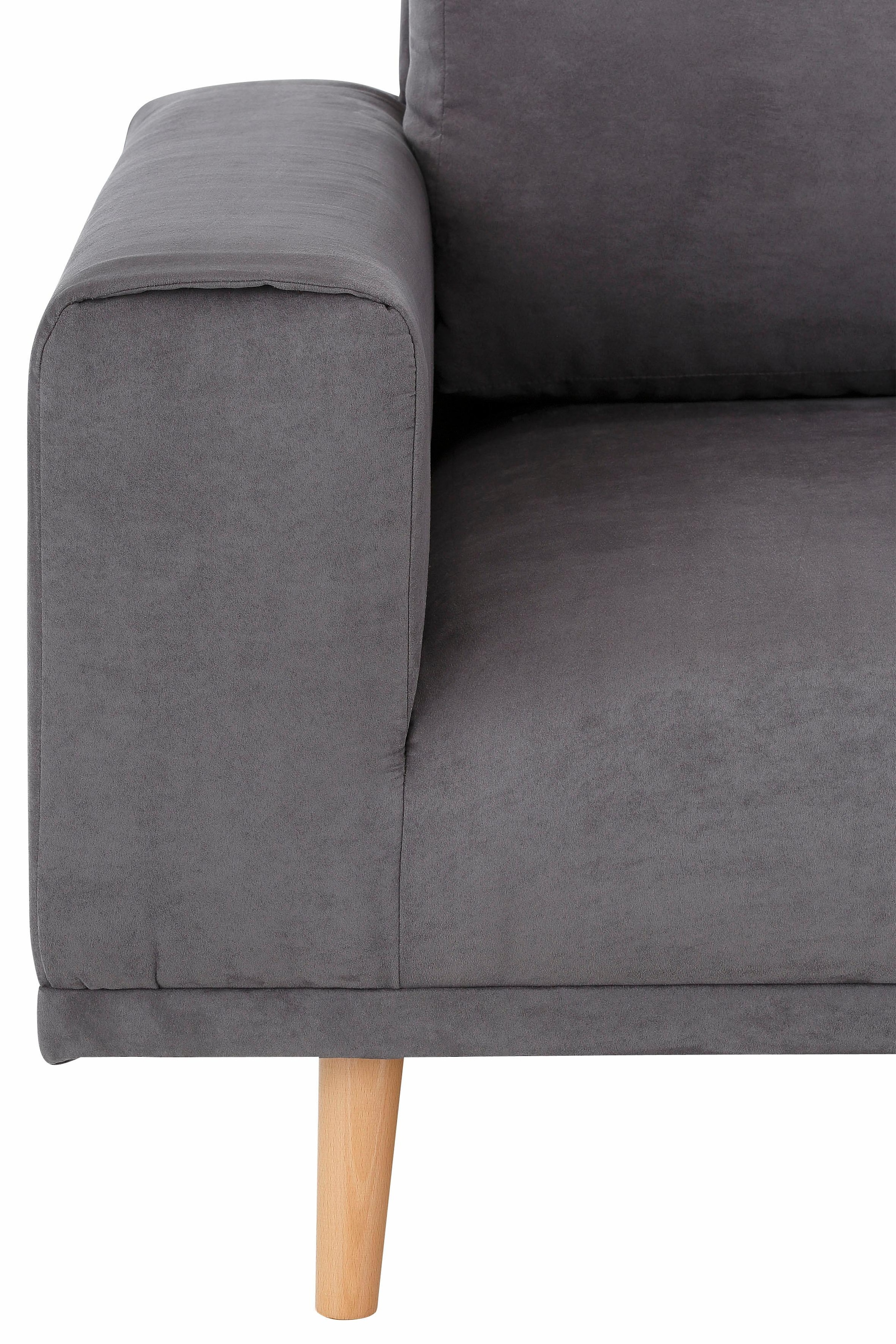 Home affaire Ecksofa »Lasse L-Form«, im scandinavischen Stil mit Holzfüßen