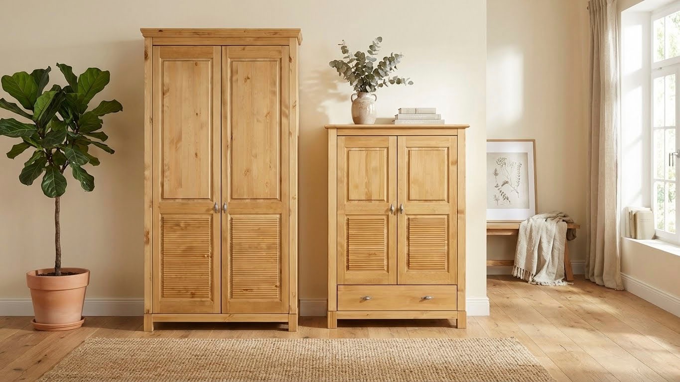 OTTO home Wäscheschrank "Rauna" B/H/T ca. 96/155/38 cm, aus massiver Kiefer günstig online kaufen