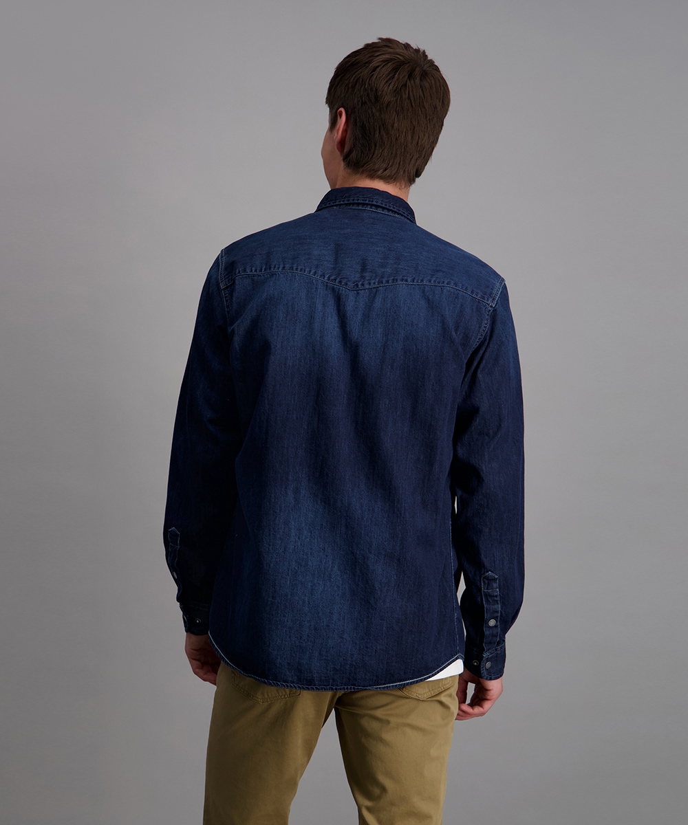 Pioneer Authentic Jeans Jeanshemd, mit abgerundetem Saum