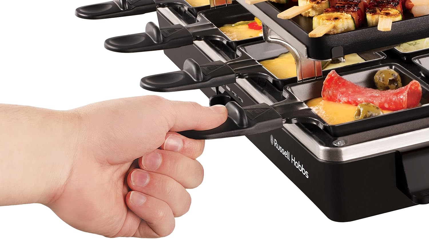 Thumbnail - RUSSELL HOBBS Raclette "26280-56" 8 Stk. Raclettepfännchen 1.400 W Grill für 8 Personen, Multi-Grill