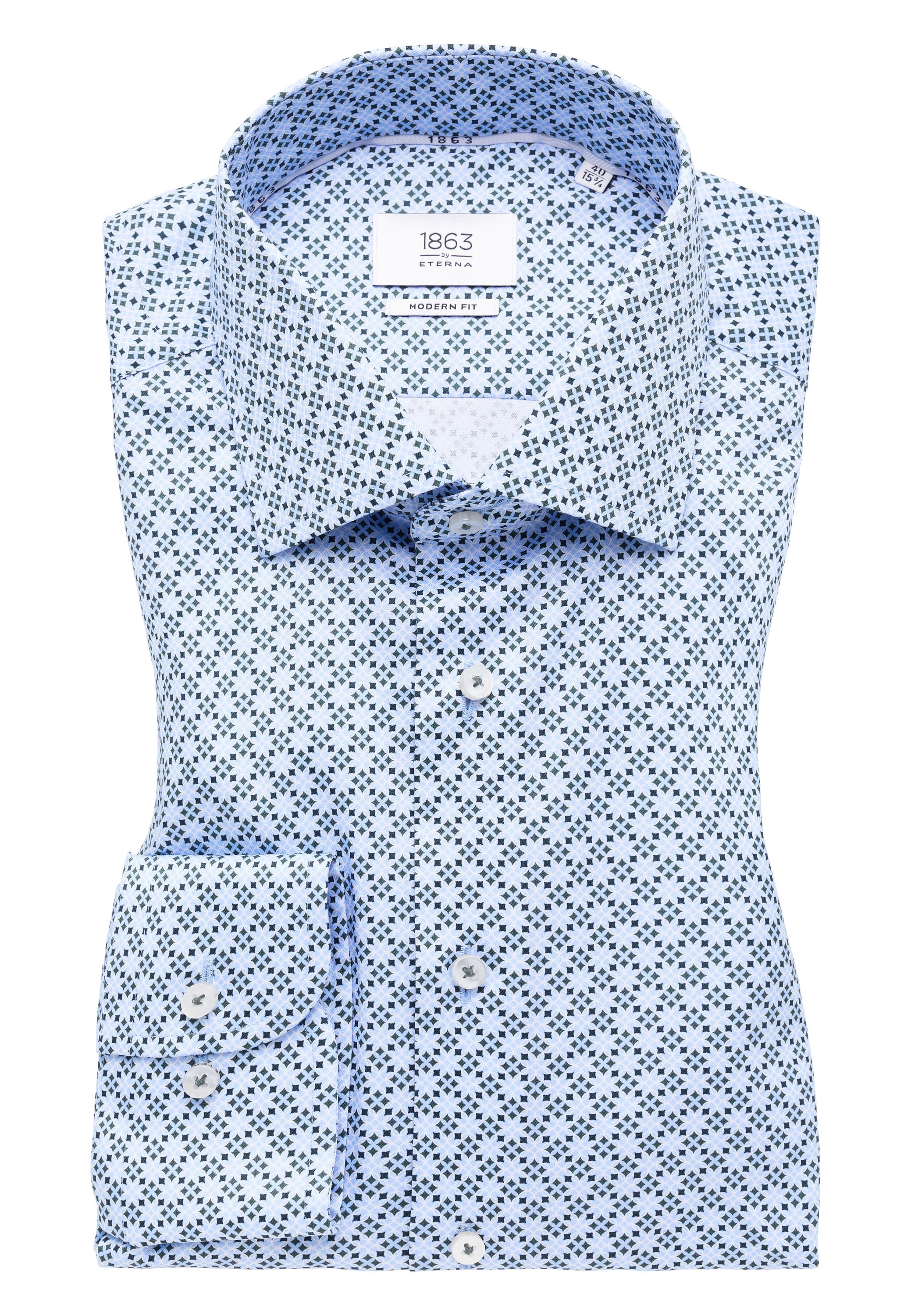 Eterna Langarmhemd »MODERN FIT«, NON IRON (bügelfrei)