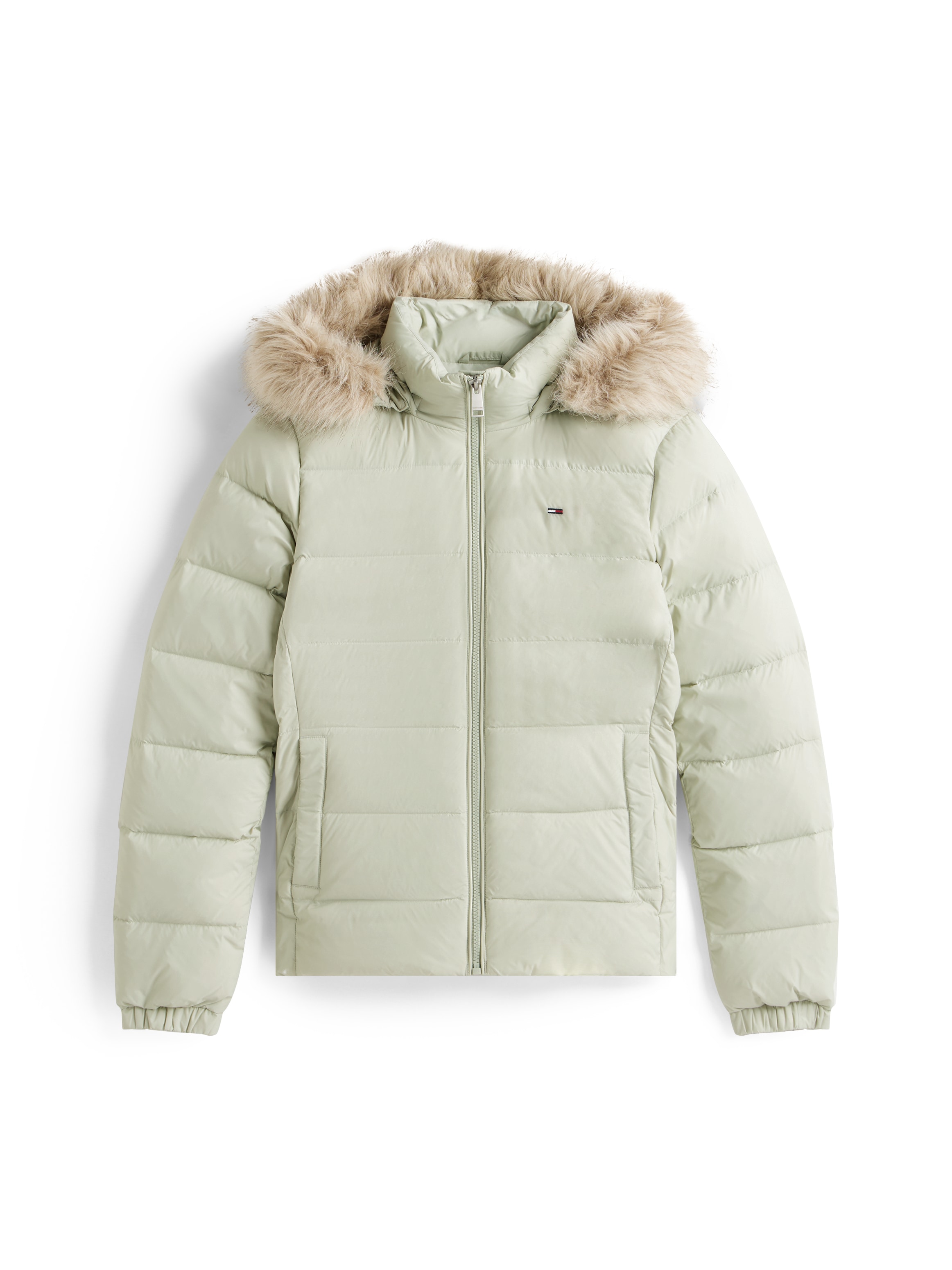 Tommy Jeans Steppjacke »TJW BASIC HOODED DOWN JACKET EXT«, mit Kapuze, mit Logostickerei