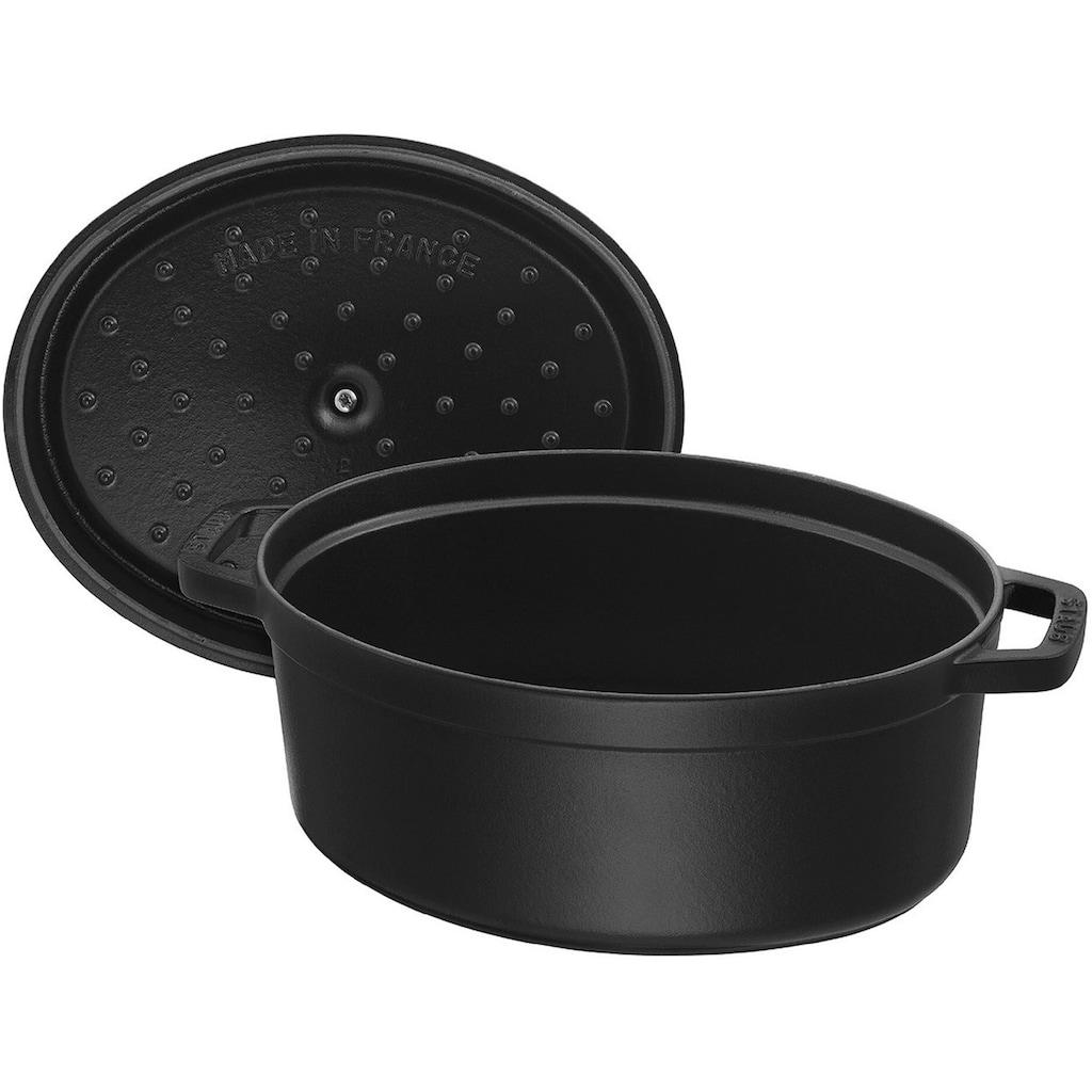 STAUB Bräter »Cocotte«, Gusseisen, (1 tlg.), Gusseisen, oval, robust und langlebig, oval, Induktion