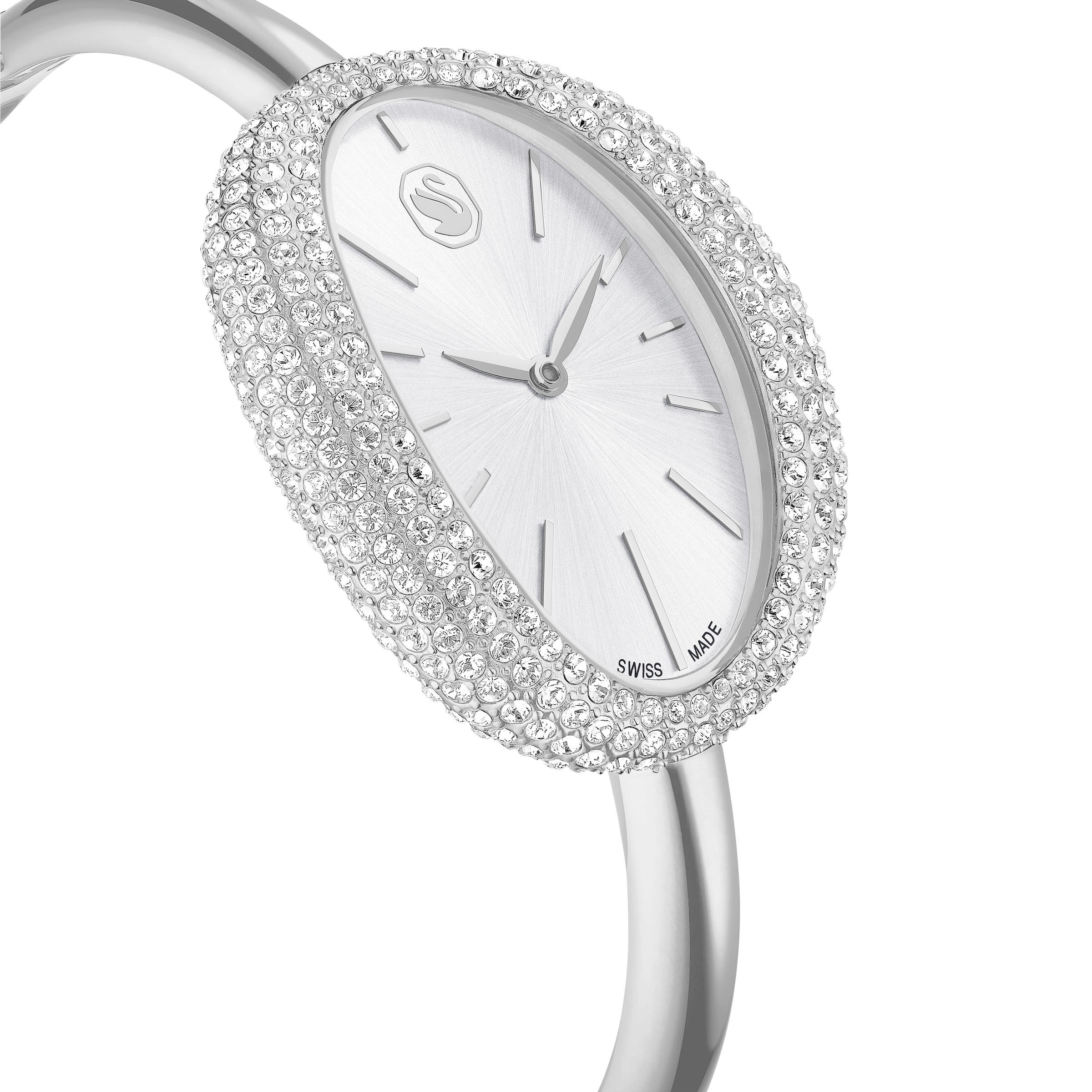 Swarovski Quarzuhr »IMBER« Armbanduhr, Damenuhr, Swiss Made, Edelstahlarmband, analog