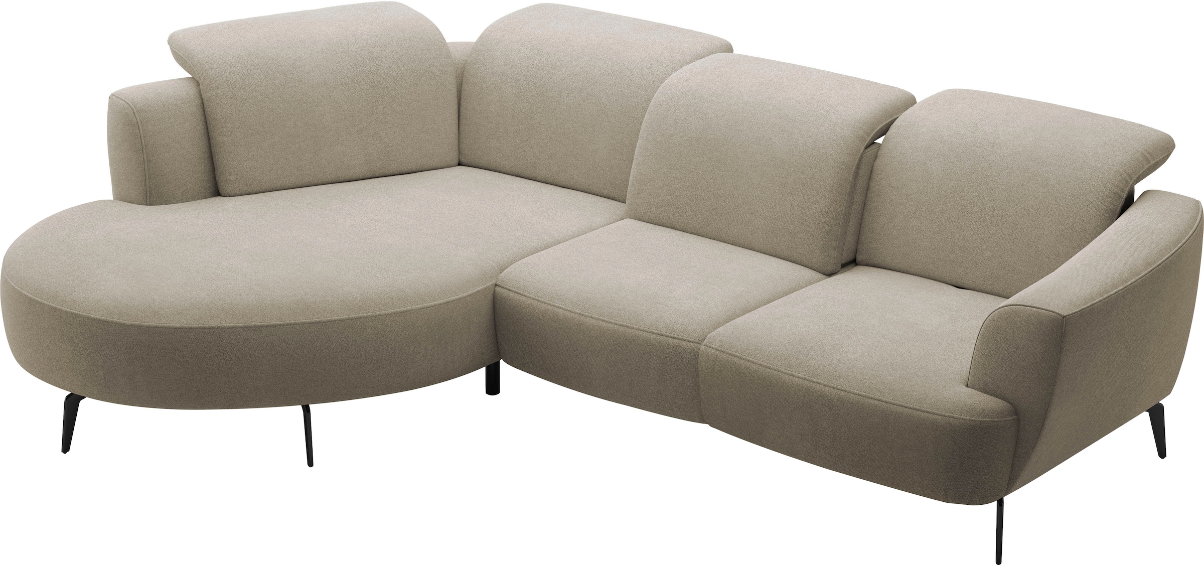 sit&more Ecksofa »Zoe«, ink.Sitztiefenverstellung, wahlweise mit Kopfteilverstellung