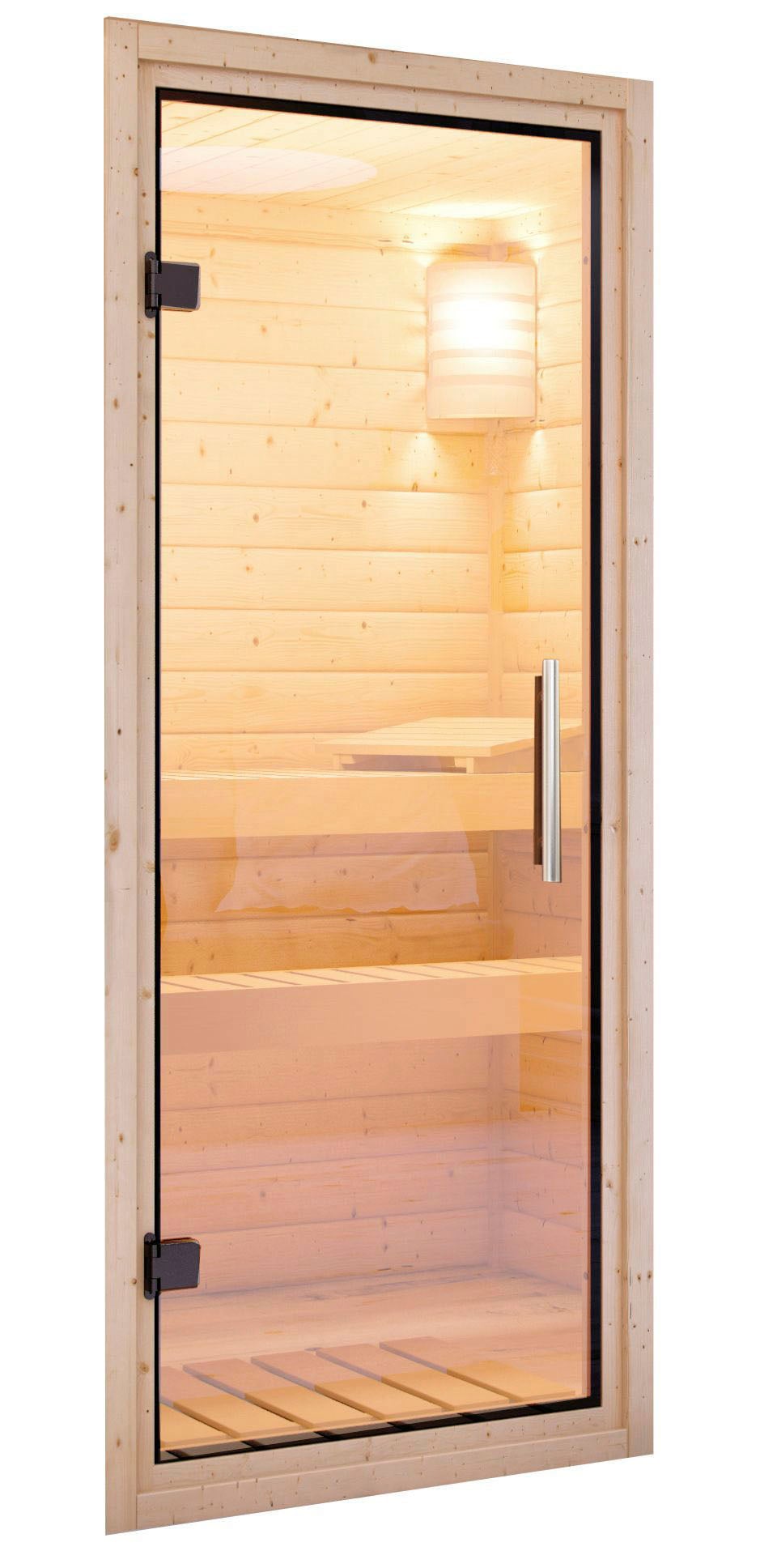 Karibu Sauna »Solida«, 9 KW-Ofen mit integrierter Steuerung