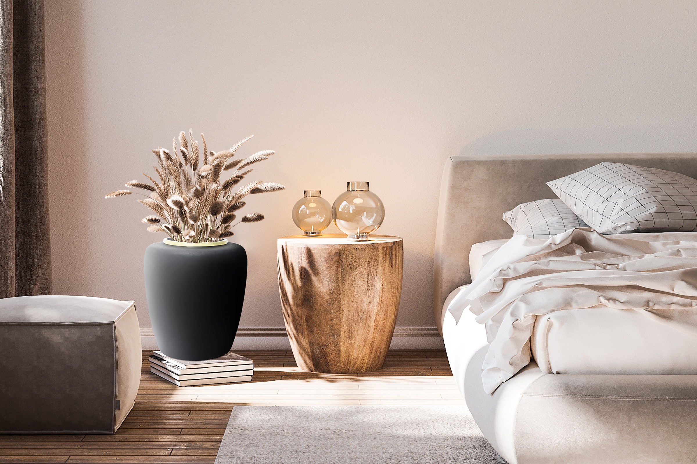 Kayoom "Vase Art Deco 2025" Handarbeit, zeitloses Design, schicke Matt-Finish-Oberfläche