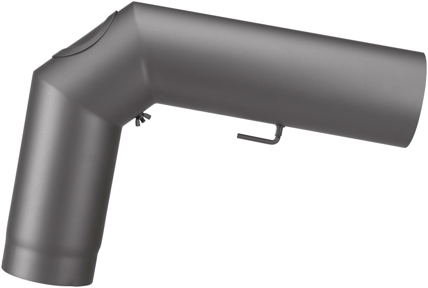 JUSTUS Ofenrohr, grau, Rohre, für Kaminöfen