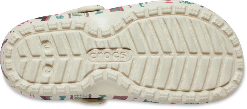 Crocs Clog »Classic Lined Fair Isle Clog K«, Weihnachtsschuh, Hausschuh mit buntem Festive Print