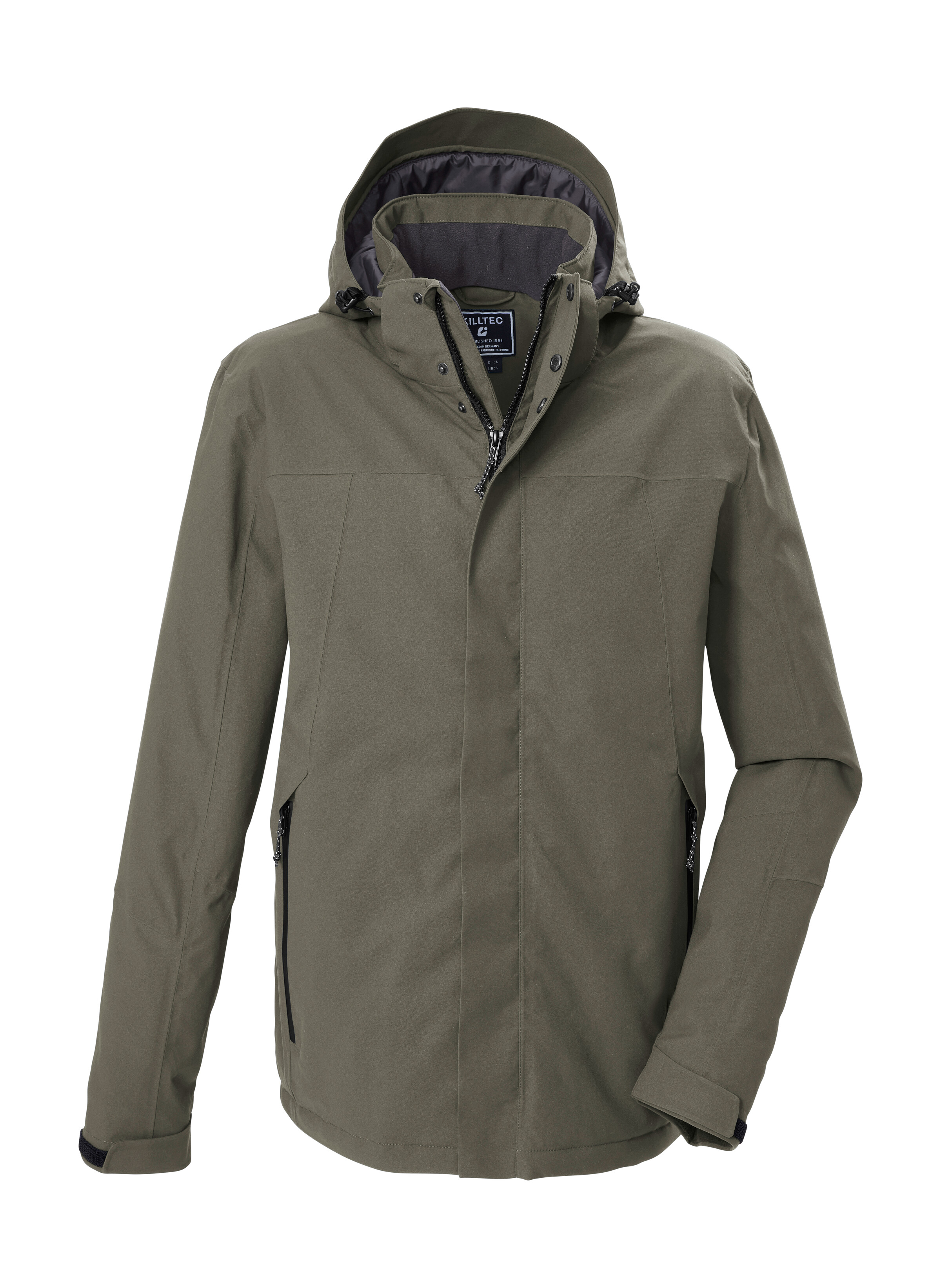 Killtec Funktionsjacke "KOW 2 KG MN JCKT" Wind- und wasserdichte Funktionsjacke mit abnehmbarer Kapuze