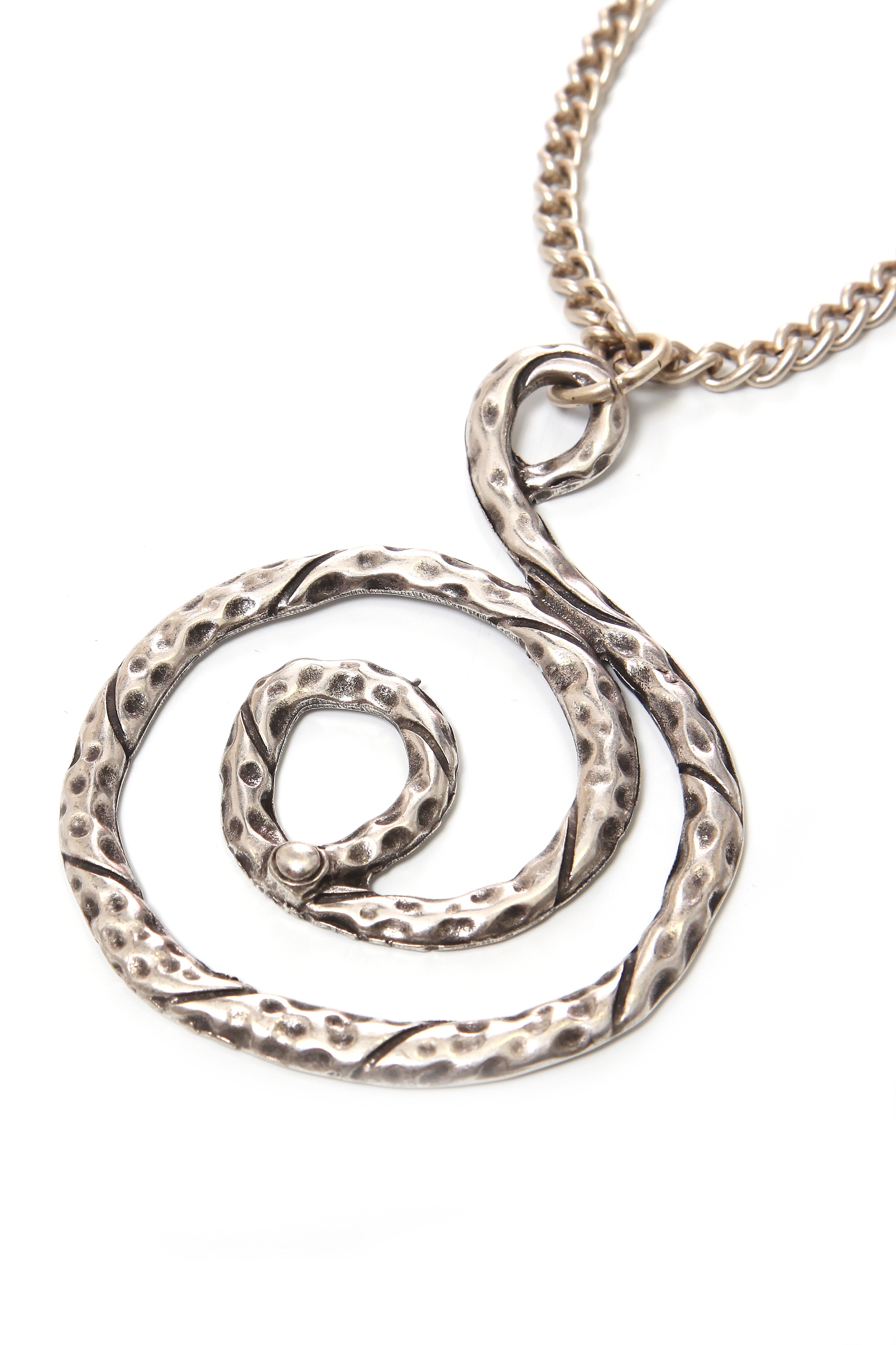 Lange Kette "Sunny", Damen, Gr. onesize, Metall, silber, COLLEZIONE ALESSANDRO, Basic, Halsketten, mit rundem Anhänger 2