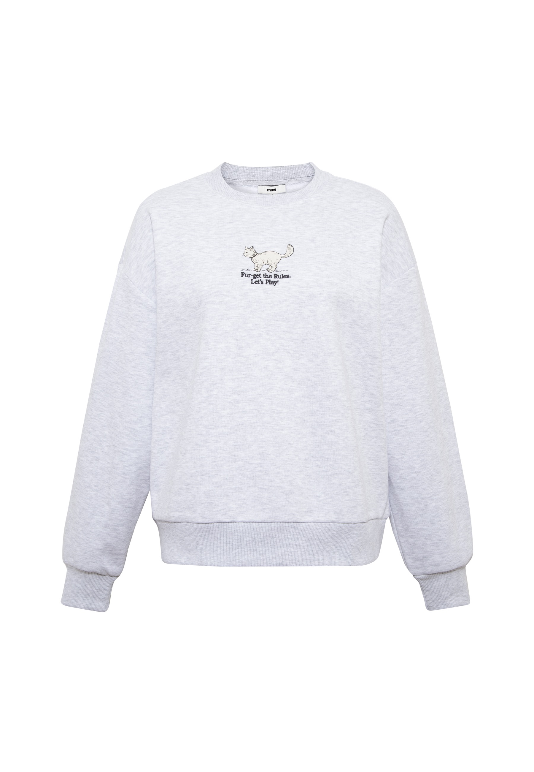 Mavi Rundhalspullover »CAT PRINTED SWEATSHIRT« Sweatshirt Rundhals