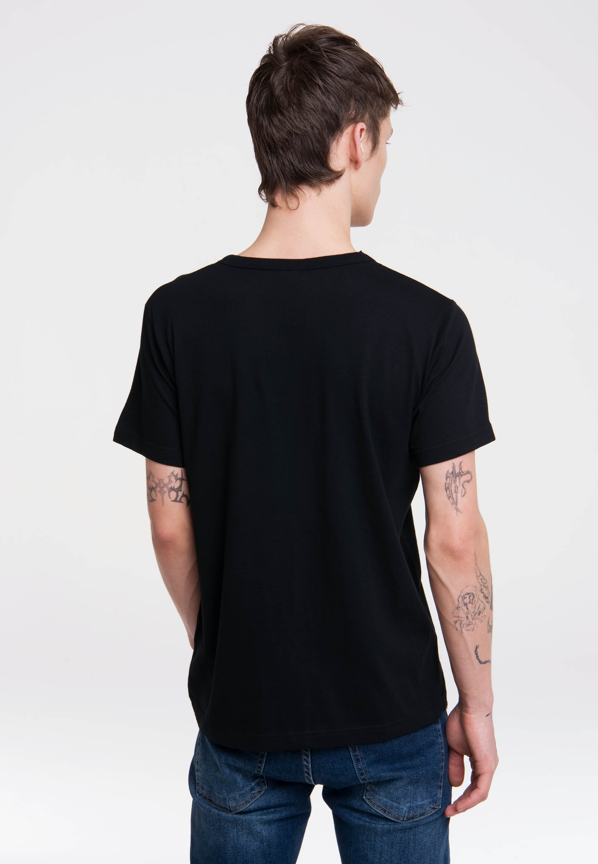 LOGOSHIRT T-Shirt »Interflug DDR«, mit kontrastfarbenem Print
