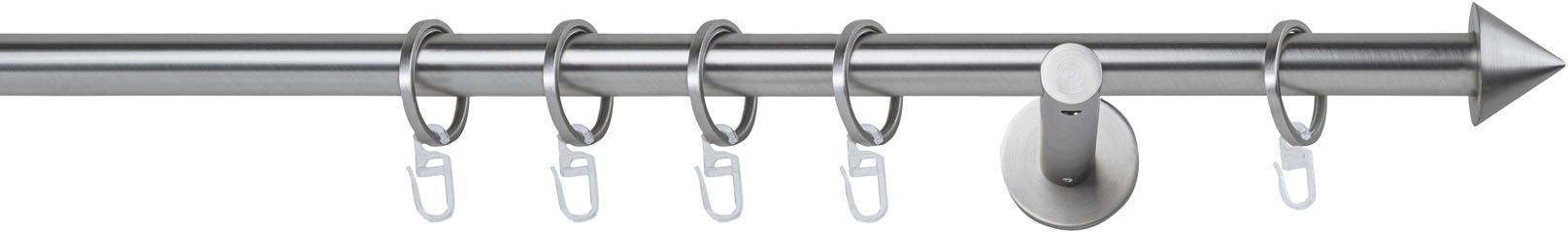 mydeco Gardinenstange »20mm Cone Wandträger 12 cm«, 1 läufig-läufig, Fixmaß