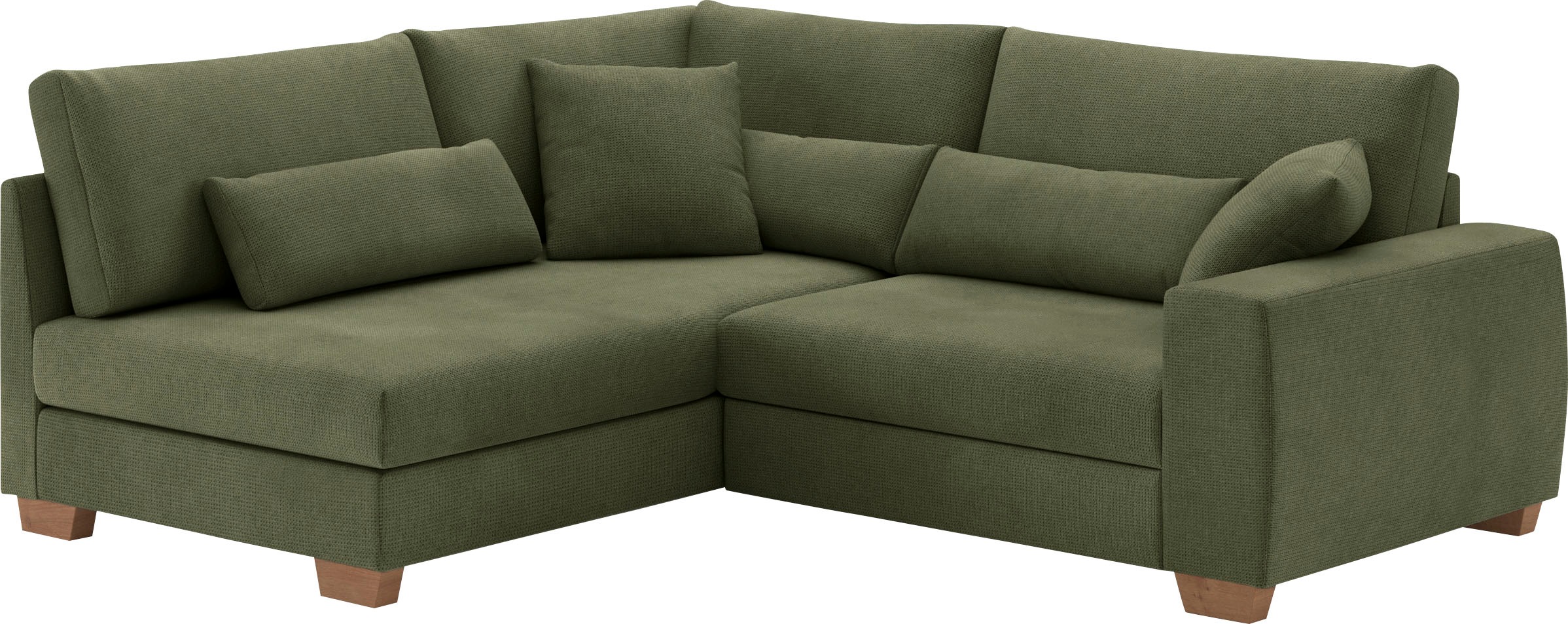 Mr. Couch Ecksofa "Hilla L-Form" Mit Federkern, wahlweise mit Bettfunktion günstig online kaufen