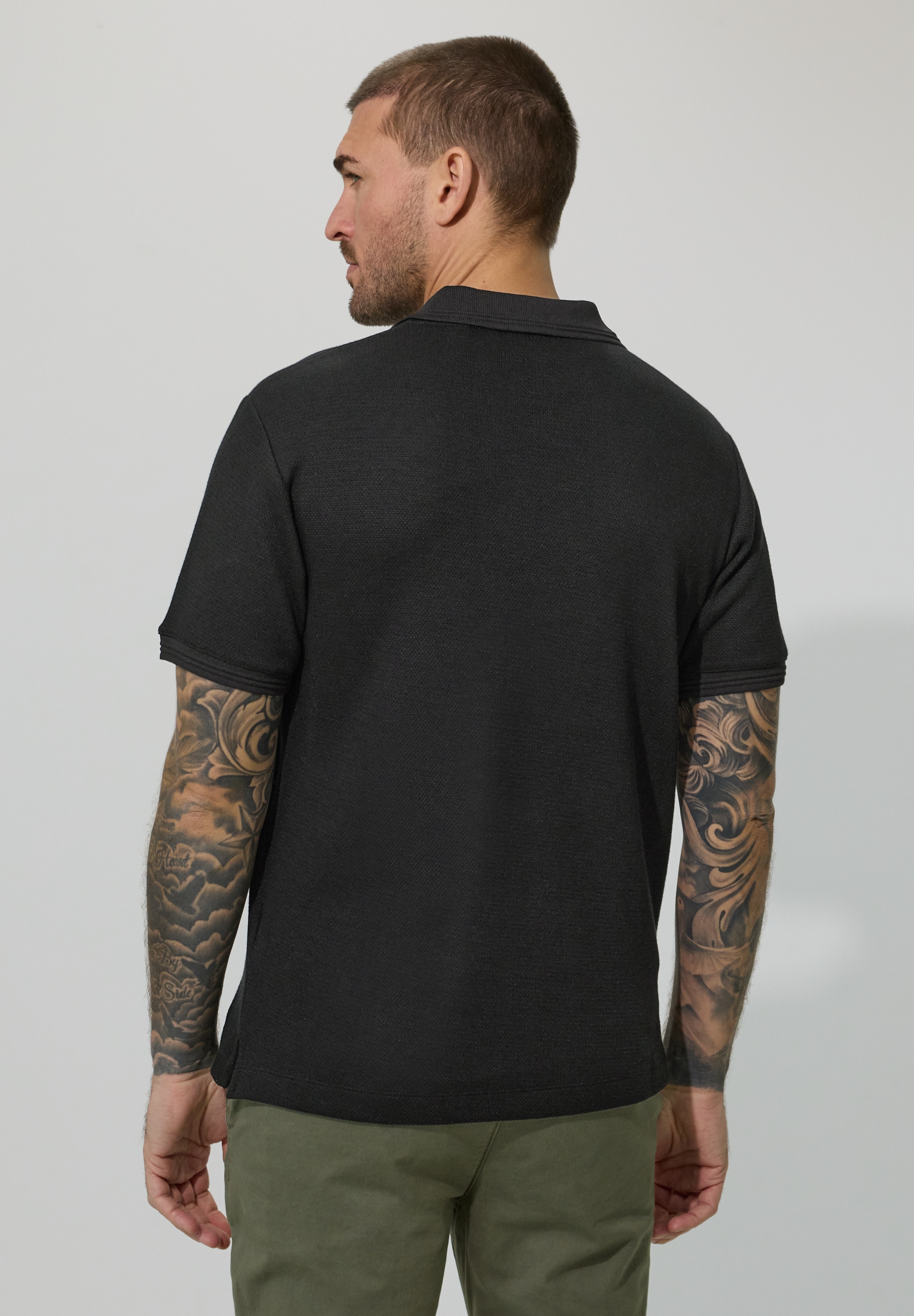STREET ONE MEN Poloshirt im soften Baumwoll-Mix