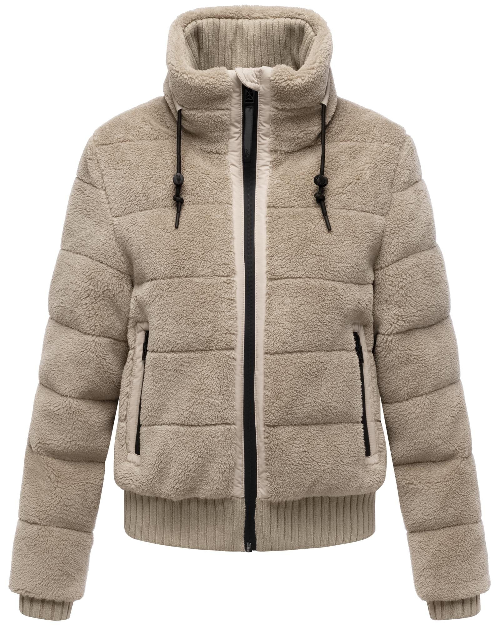Navahoo Plüschjacke "Schneepuder 14" ohne Kapuze warme Damen Teddyjacke für günstig online kaufen