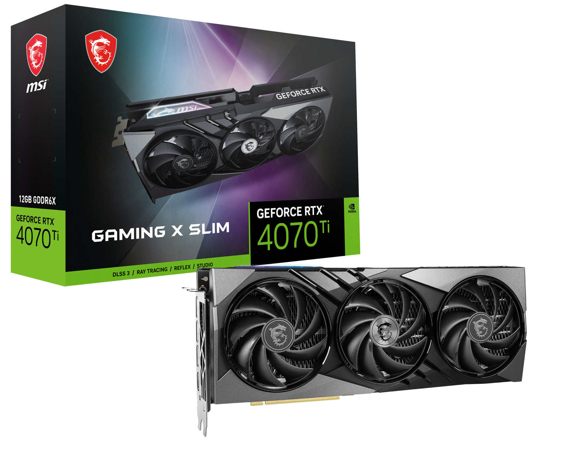 MSI Grafikkarte »GeForce RTX 4070 Ti GAMING X SLIM 12G«, 12 GB, GDDR6X ...
