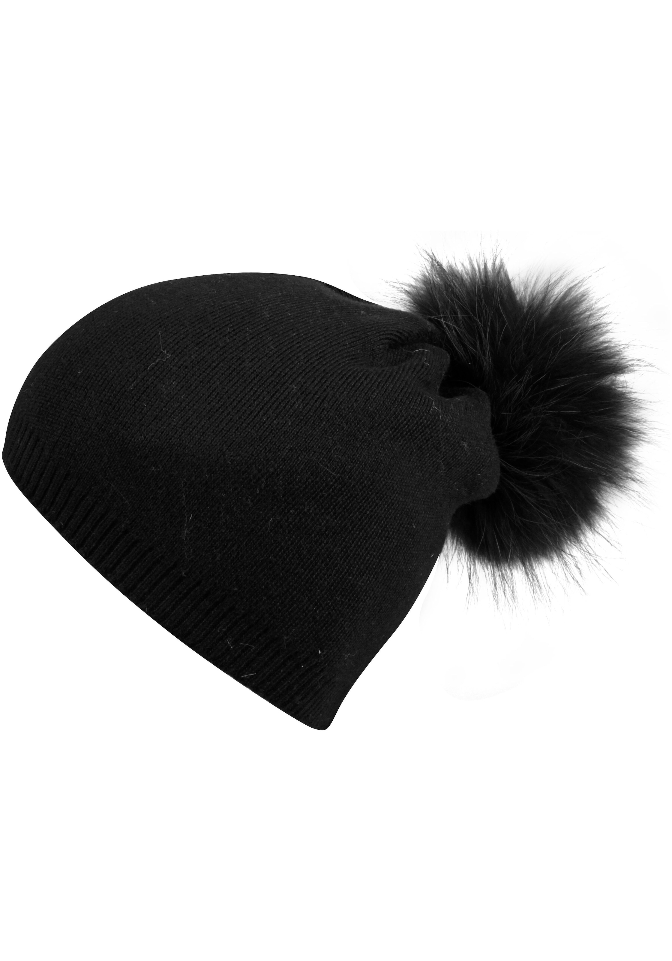 Capelli New York Beanie, mit Metall-Logo an der Krempe