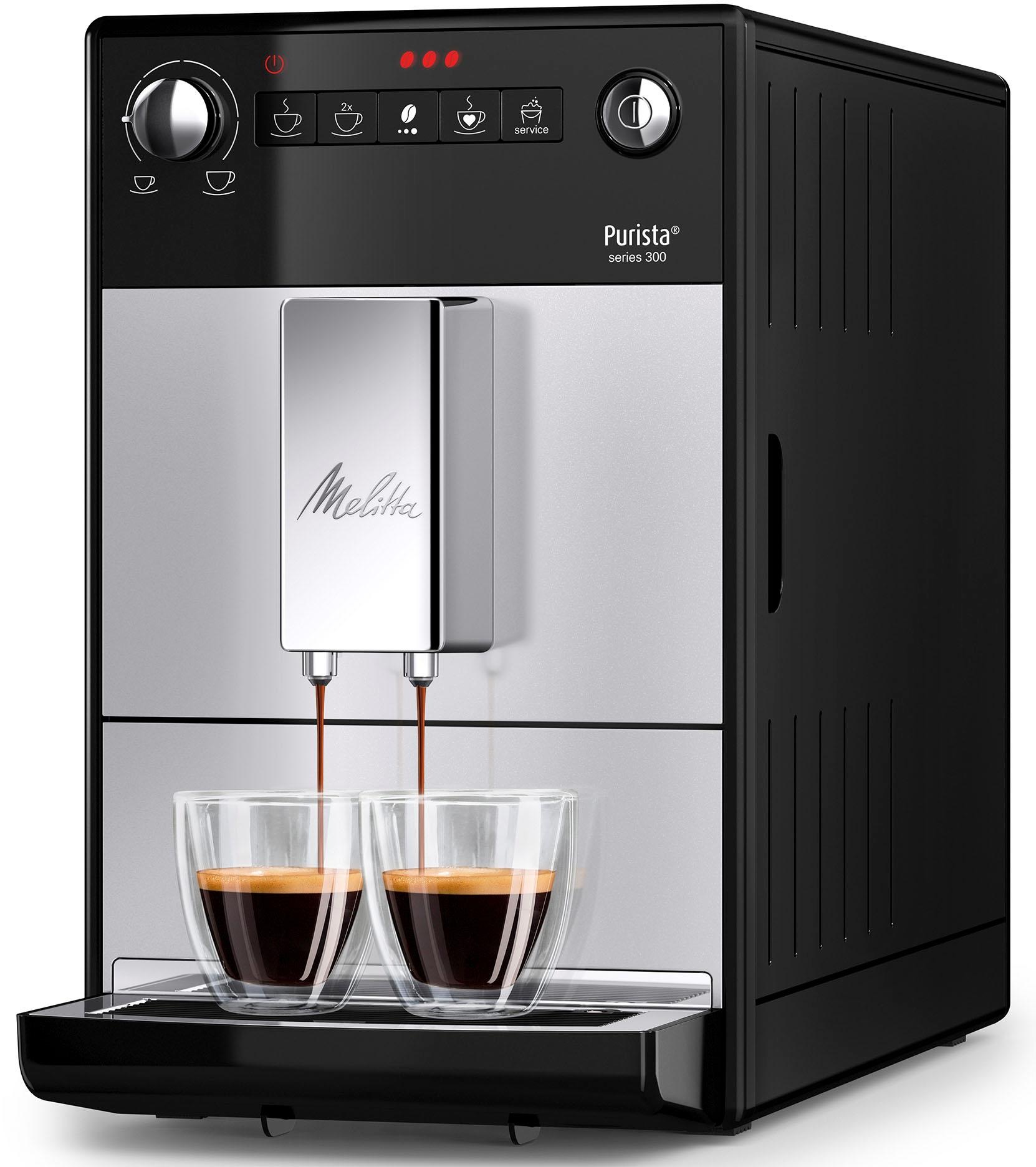 Melitta Kaffeevollautomat "Purista F230-101, silber/schwarz" Lieblingskaffe günstig online kaufen