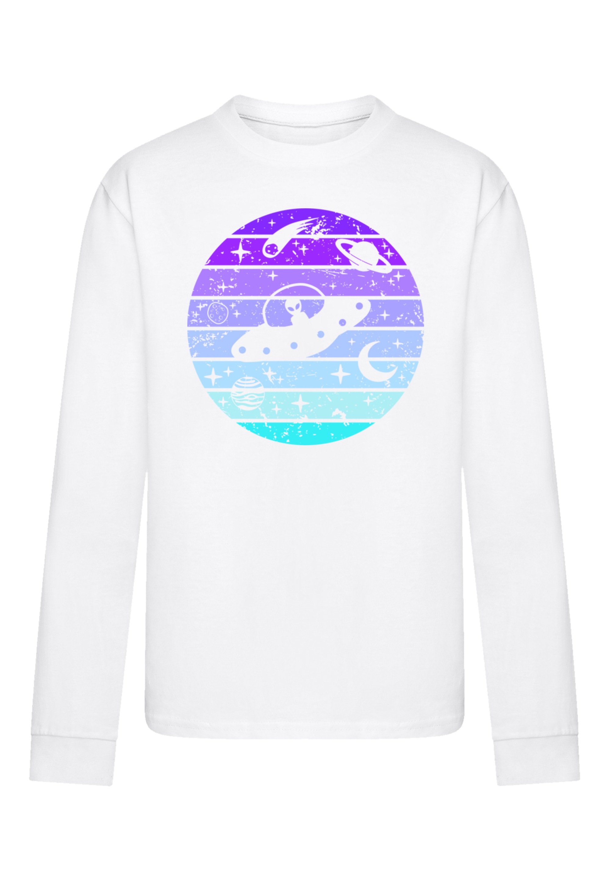 F4NT4STIC T-Shirt »Retro Alien Weltraum Sonnenuntergang«, Premium Qualität