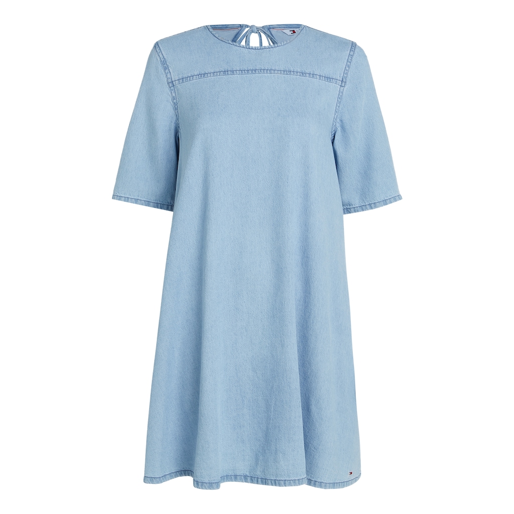 Tommy Jeans Curve Blusenkleid »TJW CHAMBRAY A-LINE SS DRESS EXT«, Große Größen