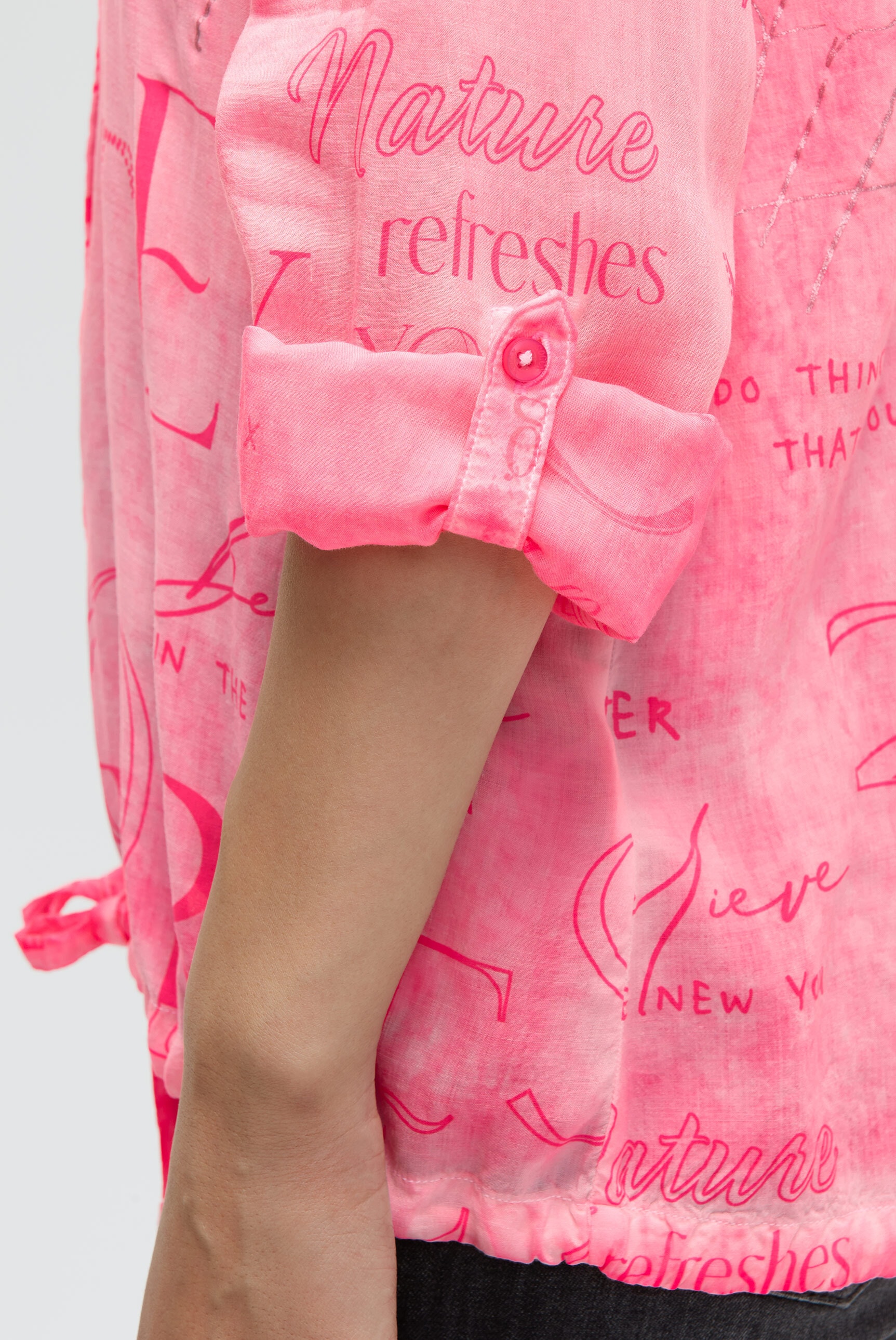 SOCCX Langarmbluse mit Tunnelzugband im Saum