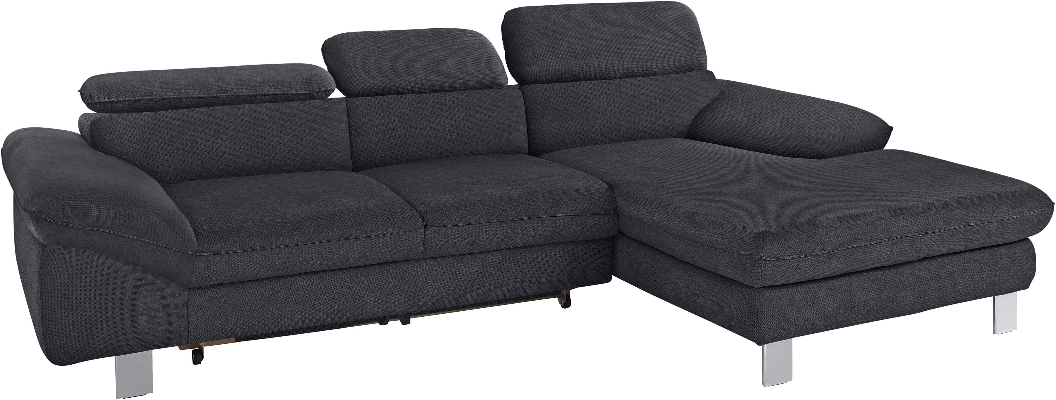 COTTA Ecksofa "Driver L-Form" mit Kopfteilverstellung, wahlweise mit Schlaffunktion & Bettkasten