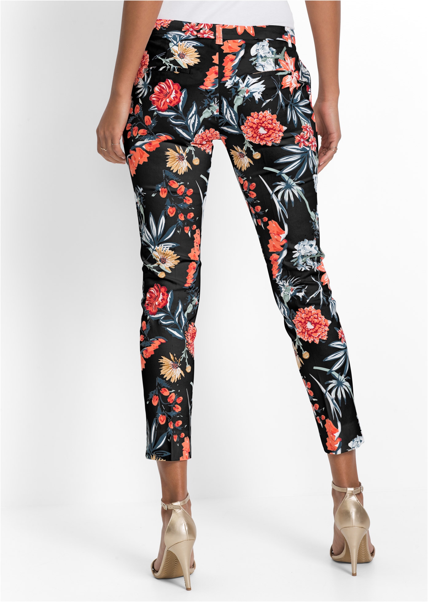 bonprix 7/8-Hose aus Baumwolle mit Elasthan, Regular Fit, femininer Stil günstig online kaufen