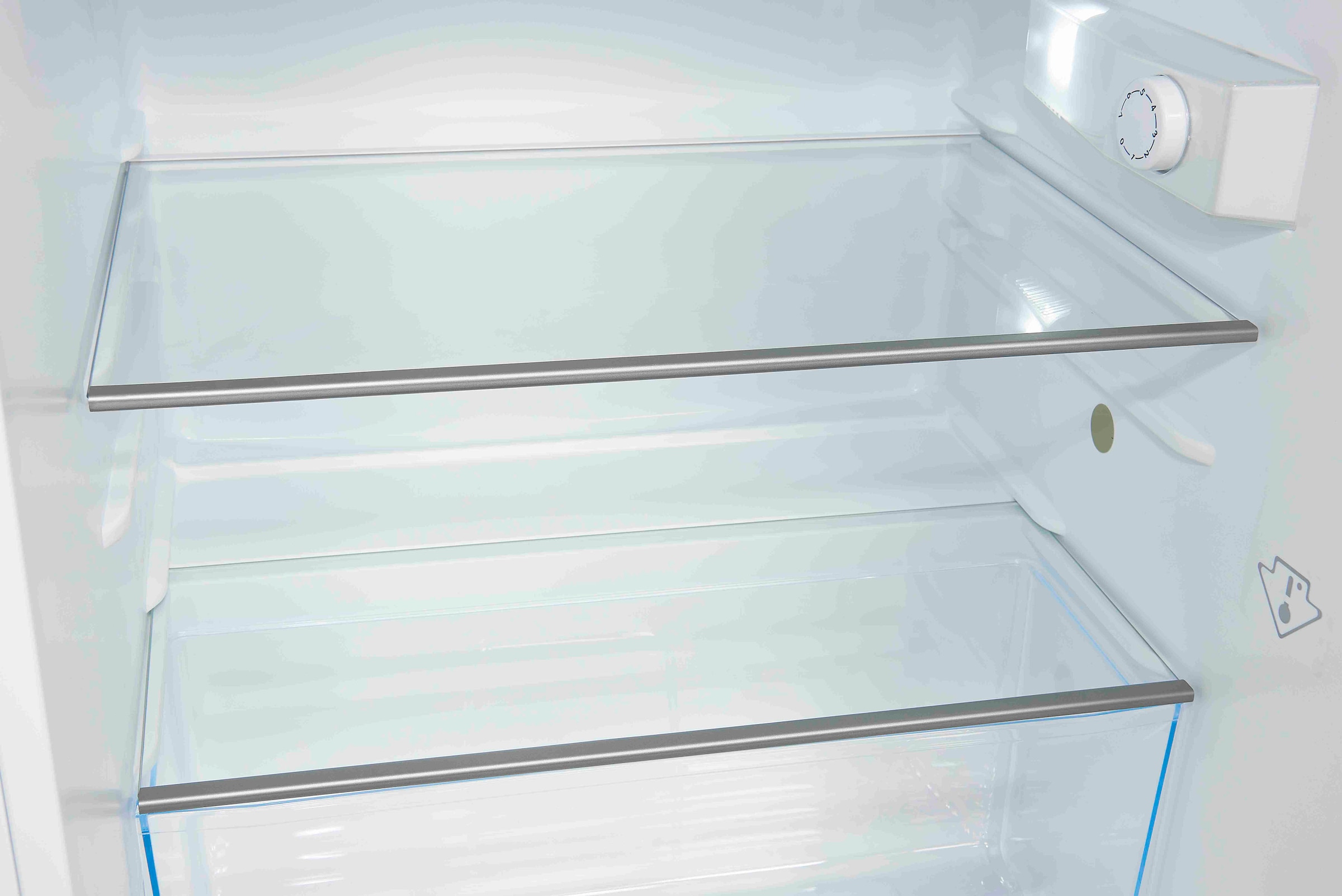 exquisit Kühlschrank »KS16-4-H-010D inoxlook«, Energieeffizienzklasse D, 120 Liter Nutzinhalt, 4 Sterne Gefrieren