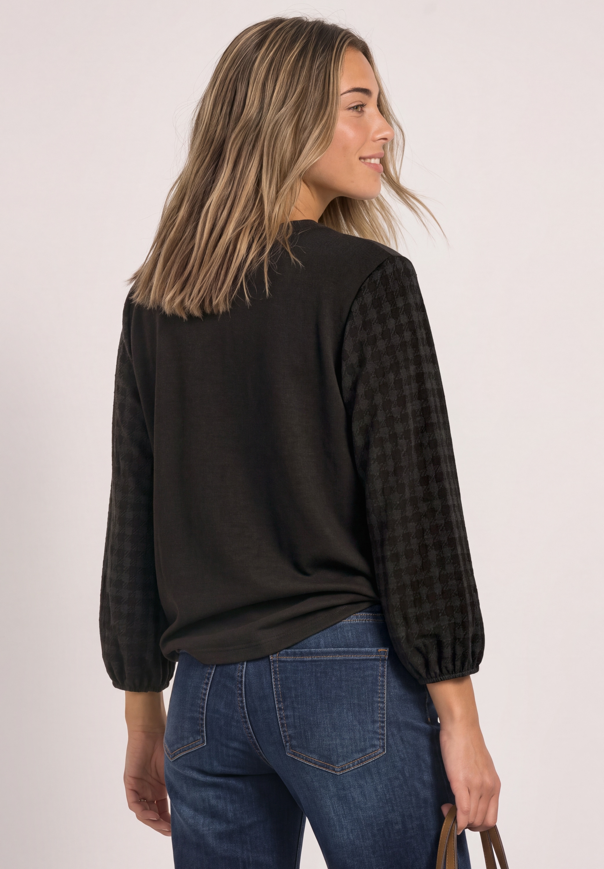 STREET ONE 3/4-Arm-Shirt mit Rundhalsausschnitt