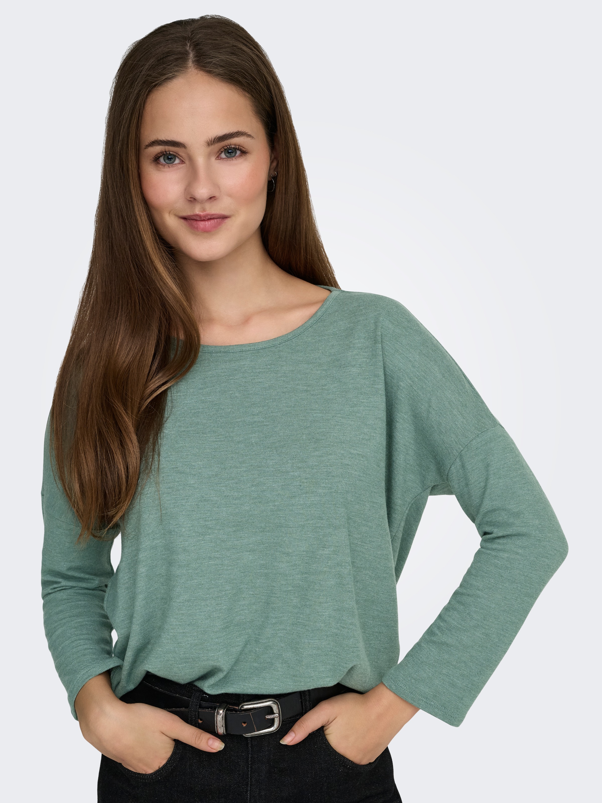 ONLY 3/4-Arm-Shirt "ONLGLAMOUR 3/4 TOP JRS NOOS" Materialmix, loose fit günstig online kaufen