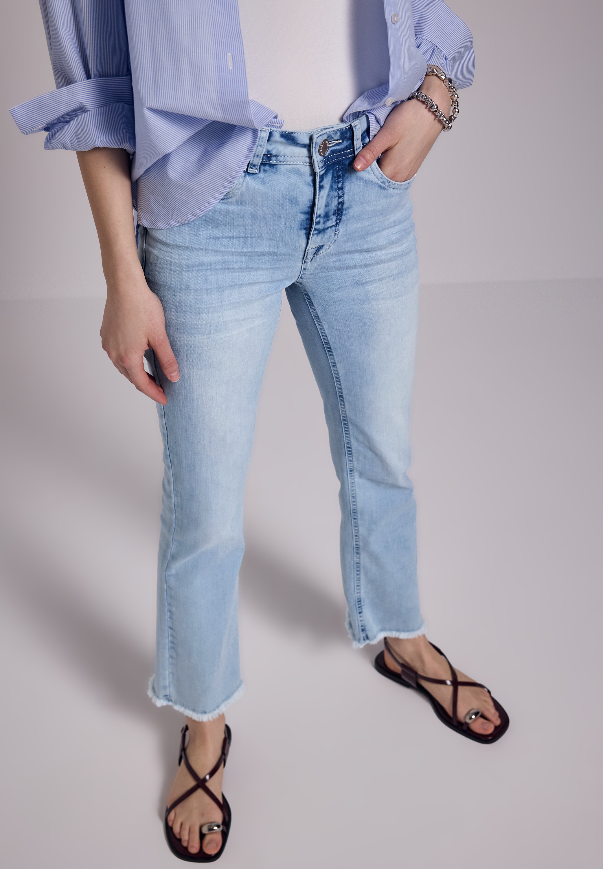 Thumbnail - STREET ONE STUDIO Skinny-fit-Jeans Middle Waist