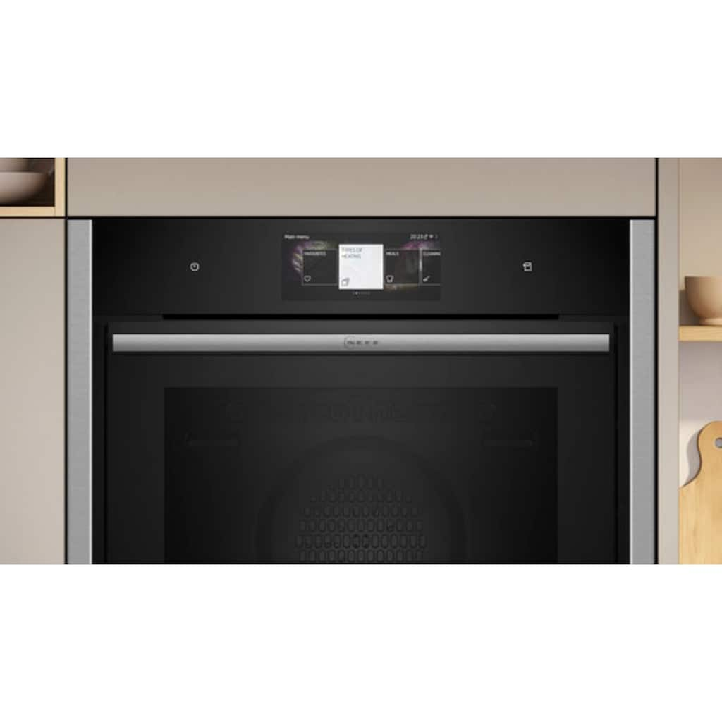 NEFF Einbaubackofen »B64FT33N0«, N 90, B64FT33N0, mit Teleskopauszug nachrüstbar, EasyClean®