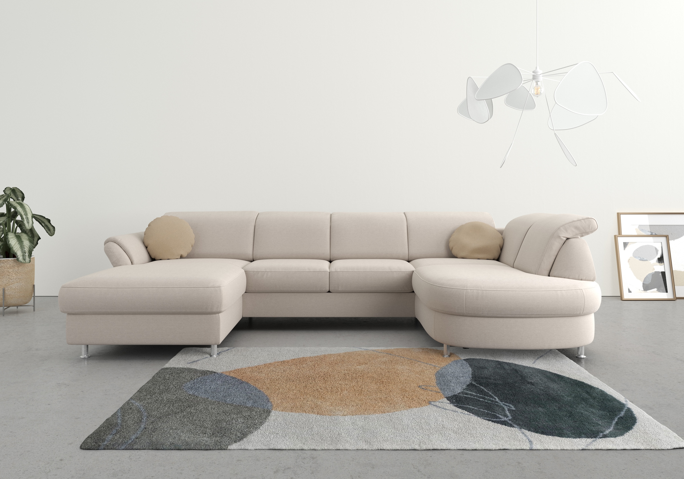 sit&more Wohnlandschaft "Apulia U-Form", wahlweise Bettfunktion, Bettkasten günstig online kaufen