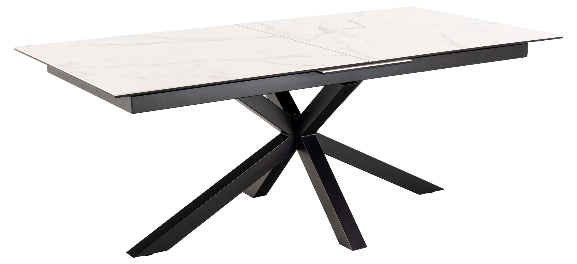 Actona Group  Schwarz Weiß Esstisch "HeavenTischplatte Aus Keramik Ausziehbar - Robust & Pflegeleicht" Kratzfest Wasserabweisend Sitzplatz Für 4-8 Personen B: 200/240 Cm von Baur
