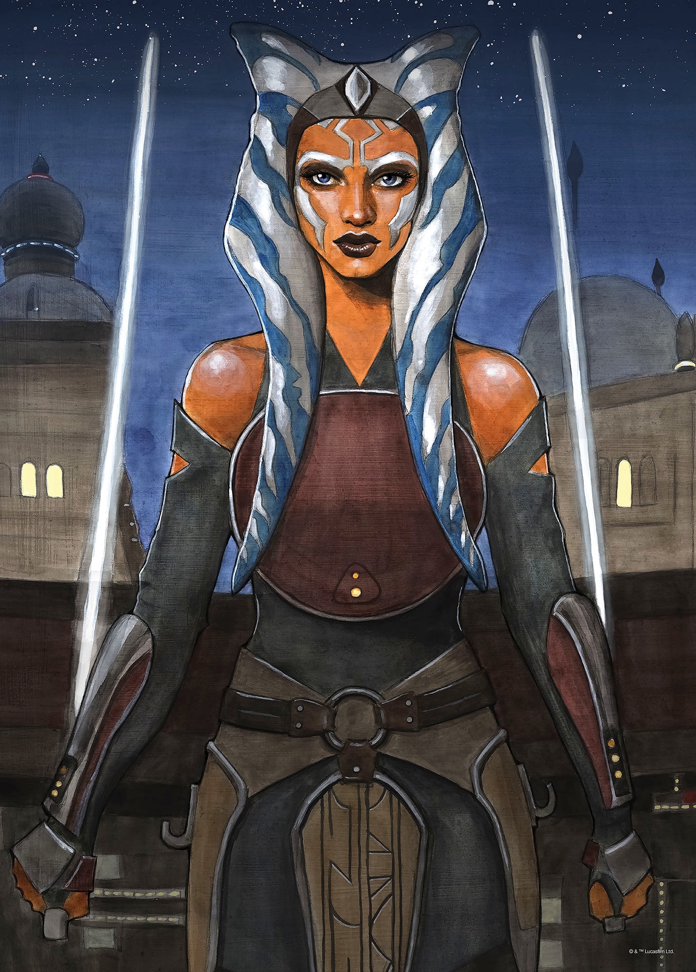 Komar Wandbild »Star Wars Ahsoka«, Disney, (Set, 1 St.), 30 x 40 cm (Breite x Höhe) - Kinderzimmer, Dekoration