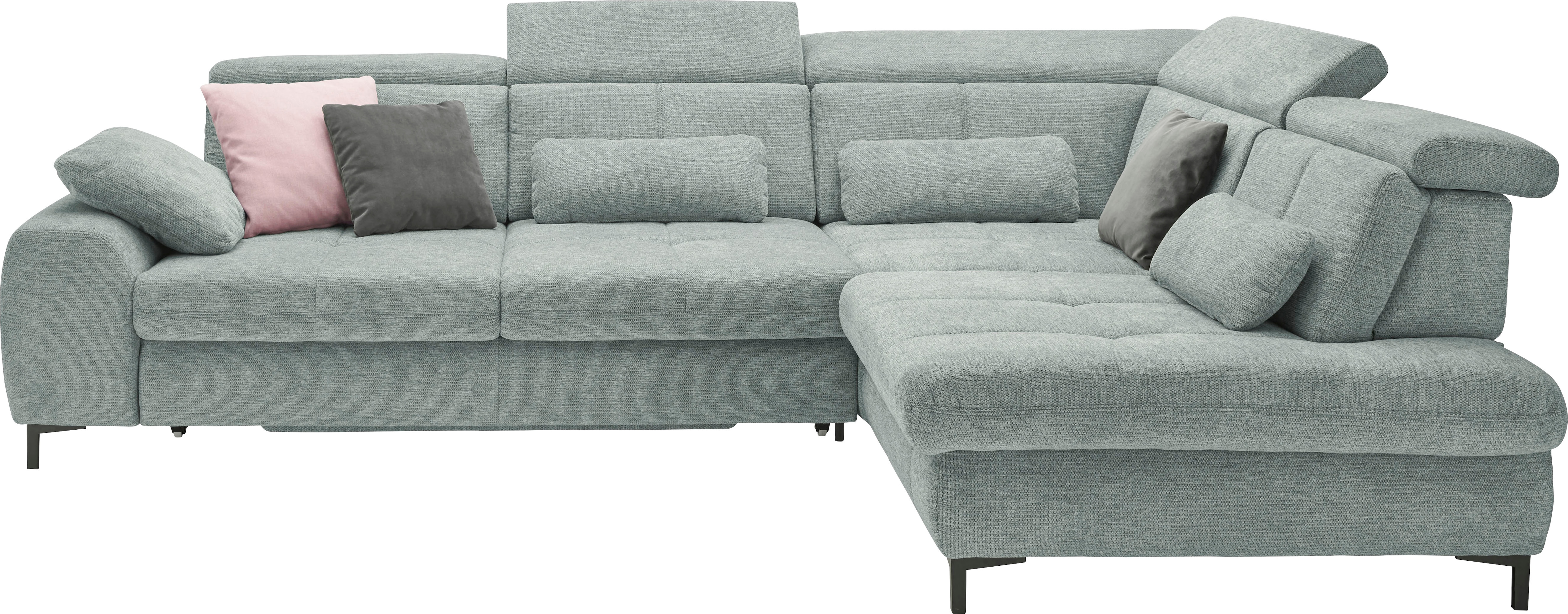 set one by Musterring Ecksofa Kaltschaumpolsterung, Flachgewebe, whlw. mit Funktionen, Sitzhöhe 49