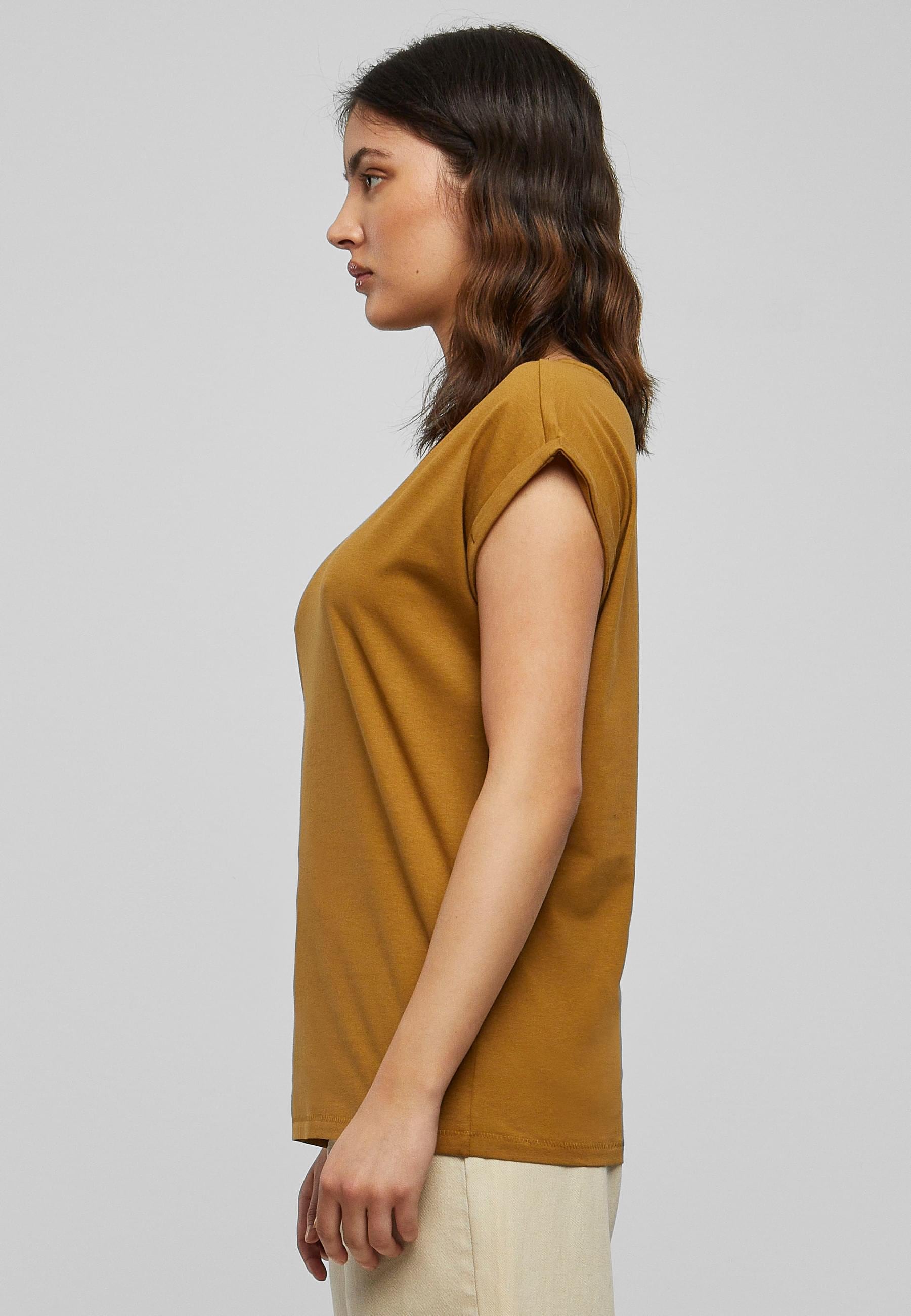 URBAN CLASSICS Kurzarmshirt »Urban Classics Damen Ladies Extended Shoulder Tee«, (1 tlg.)