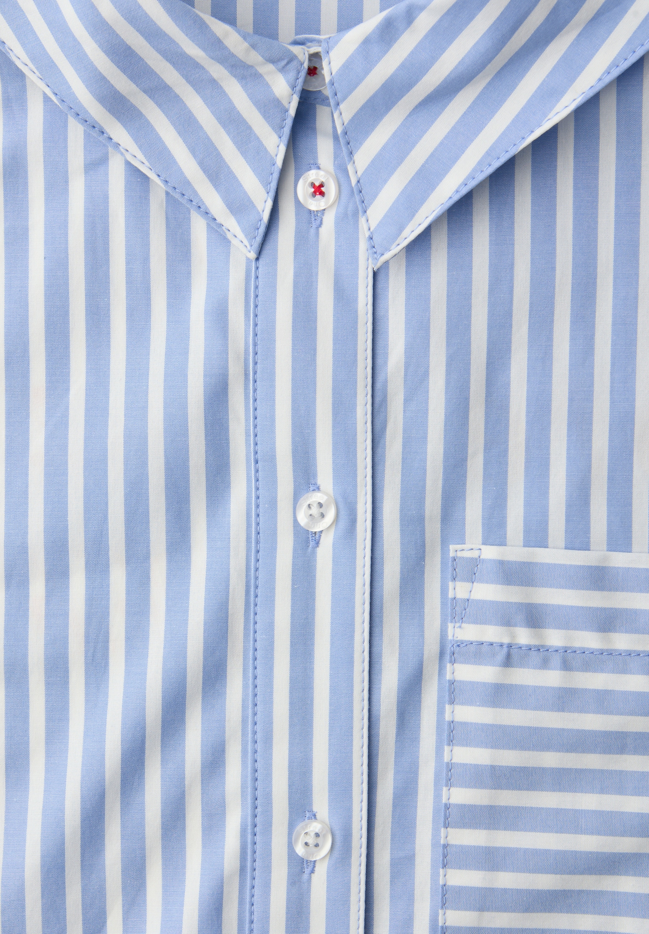 STREET ONE Hemdbluse mit Streifen Muster