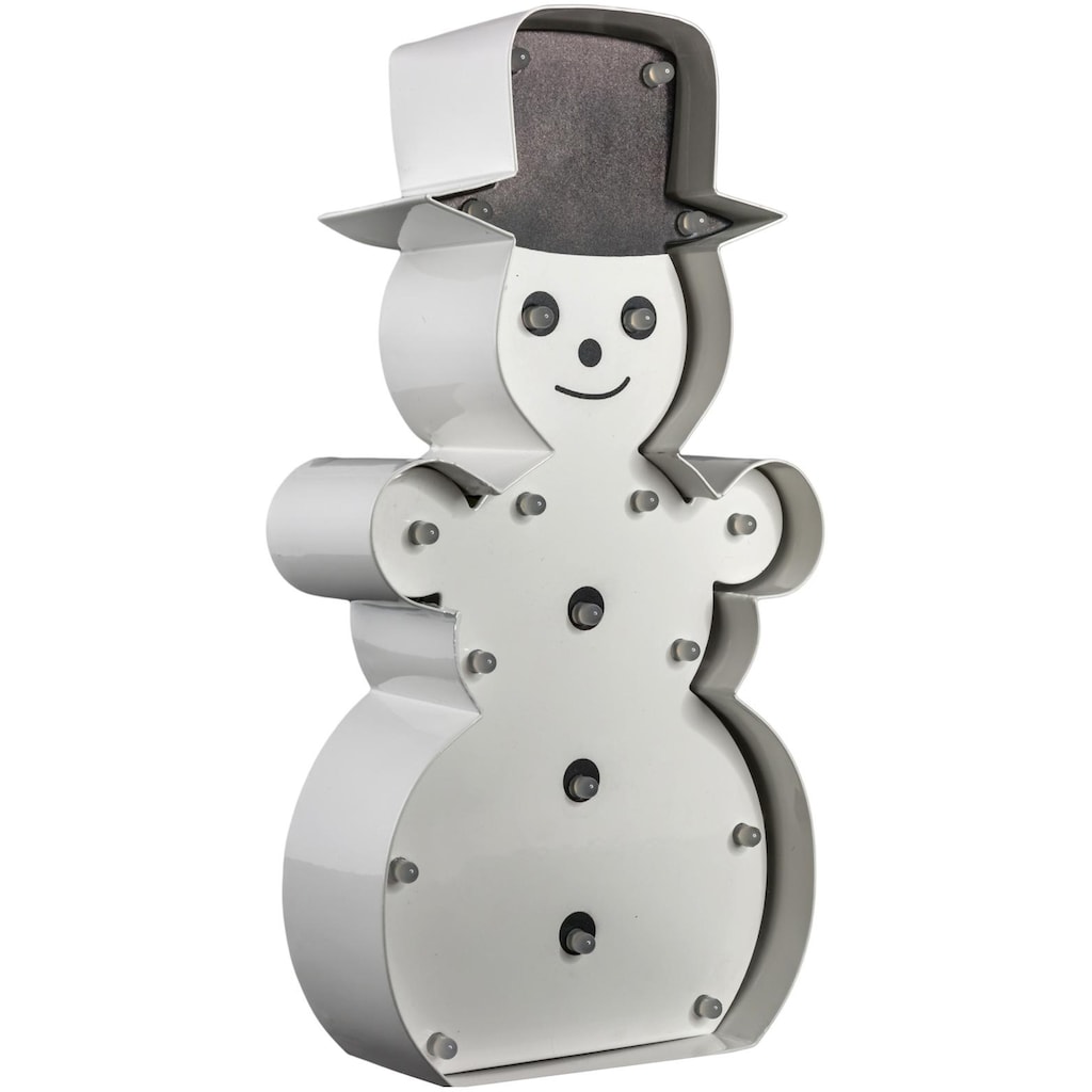 MARQUEE LIGHTS LED Dekolicht »Snowman«, 19 flammig-flammig