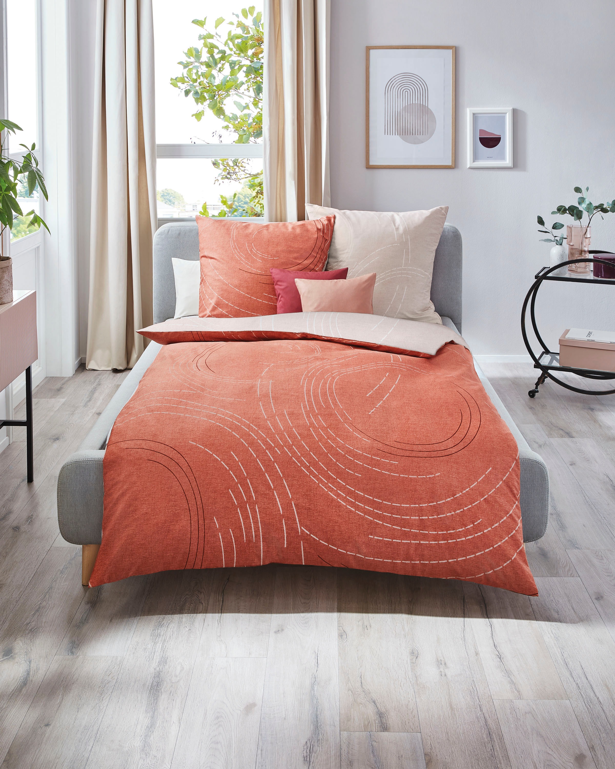 Thumbnail - Kaeppel Wendebettwäsche "Jaro" 3 Stk. mit Reißverschluss, 100% Baumwolle, Bettwäsche mit zeitlosem Design