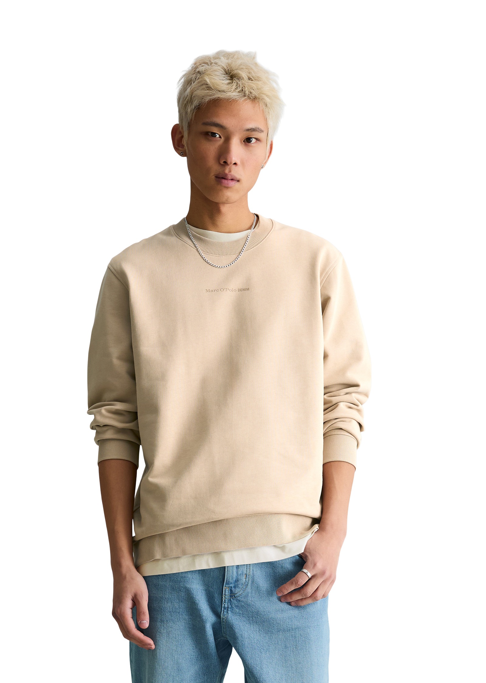 Marc OPolo DENIM, regular fit aus weichem Bio-Baumwoll-Sweat